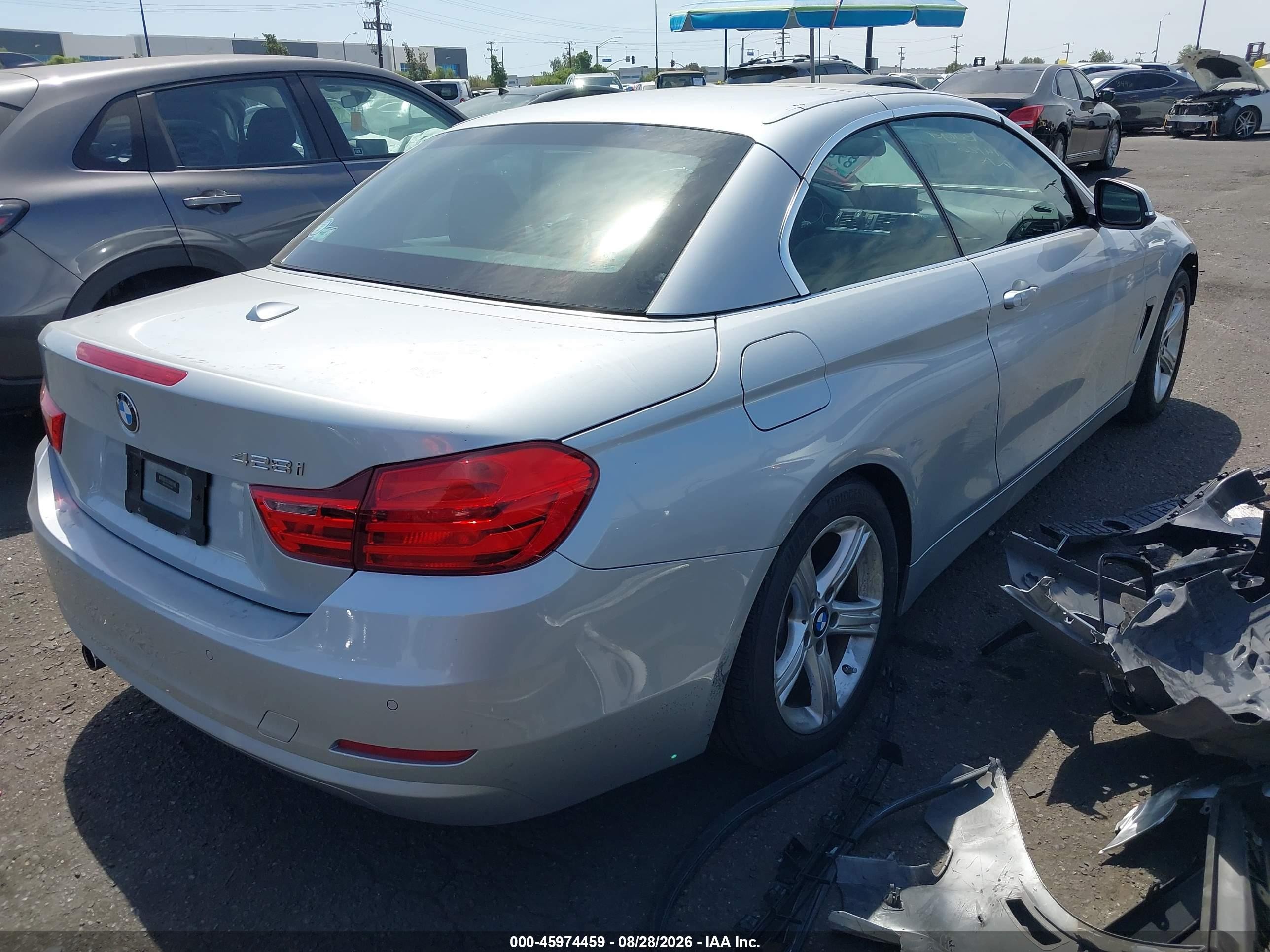 2015 Bmw 428i   Silver vin: WBA3V7C55F5A24689