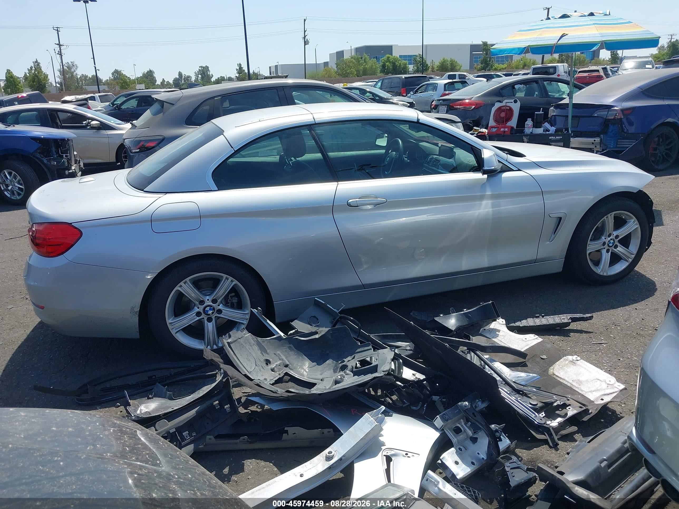 2015 Bmw 428i   Silver vin: WBA3V7C55F5A24689