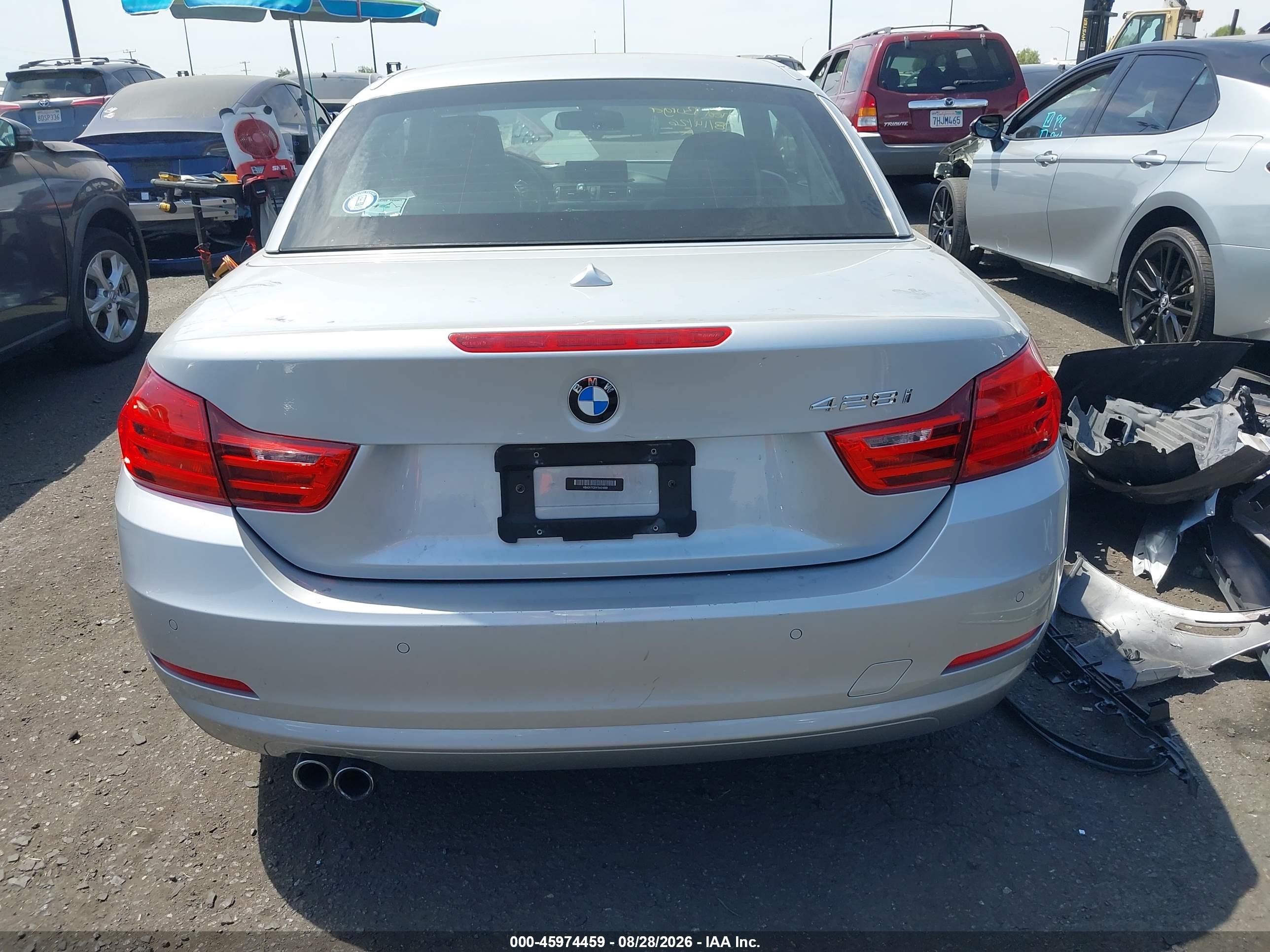 2015 Bmw 428i   Silver vin: WBA3V7C55F5A24689