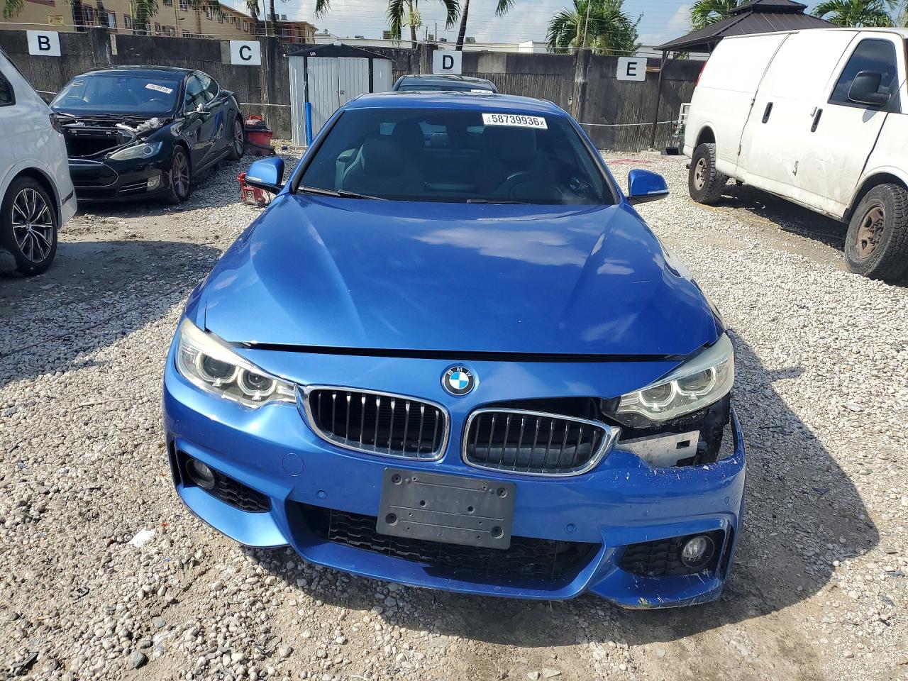 2014 Bmw 428 I Sulev Blue vin: WBA3V7C56EJ873362