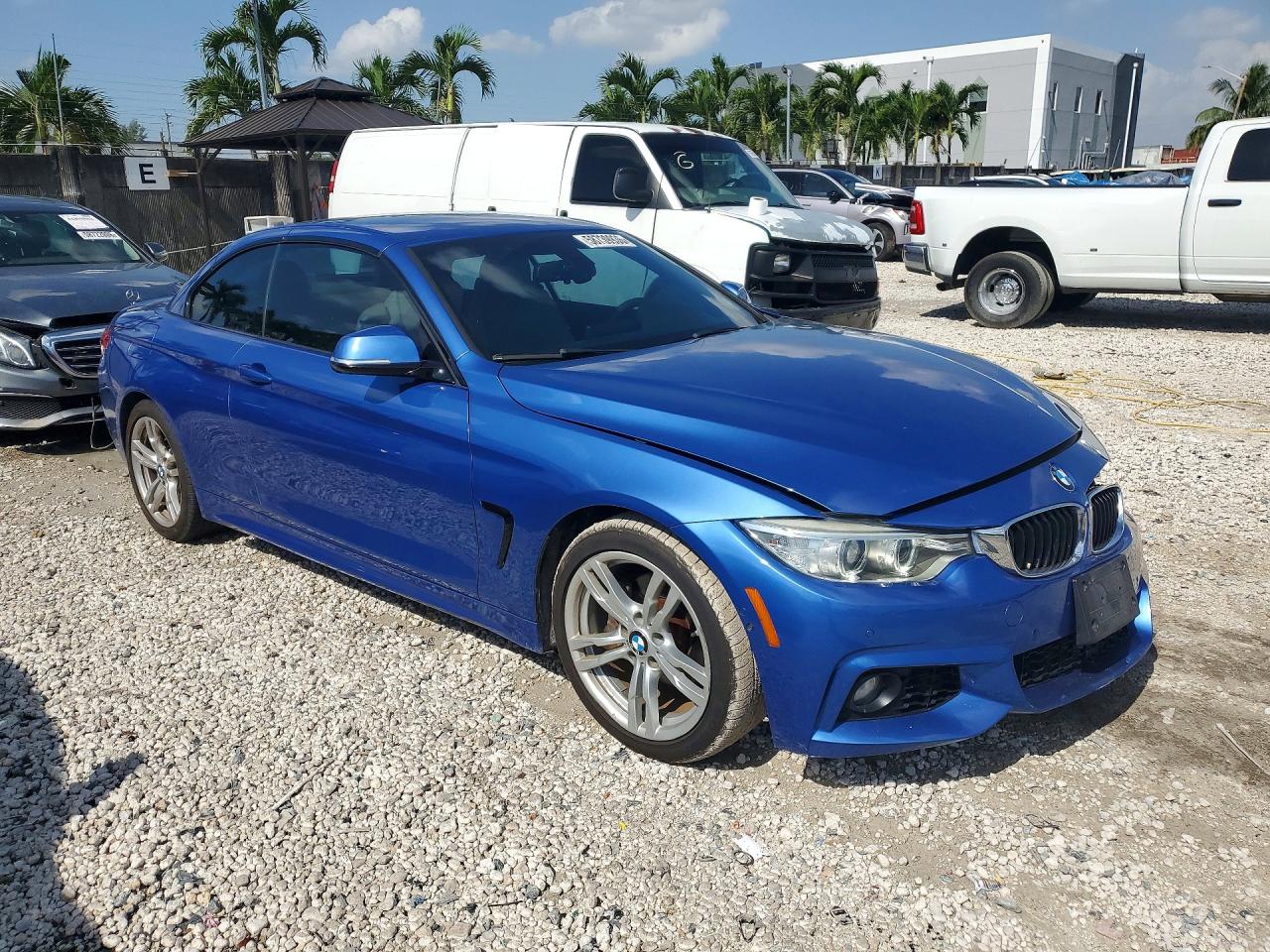 2014 Bmw 428 I Sulev Blue vin: WBA3V7C56EJ873362