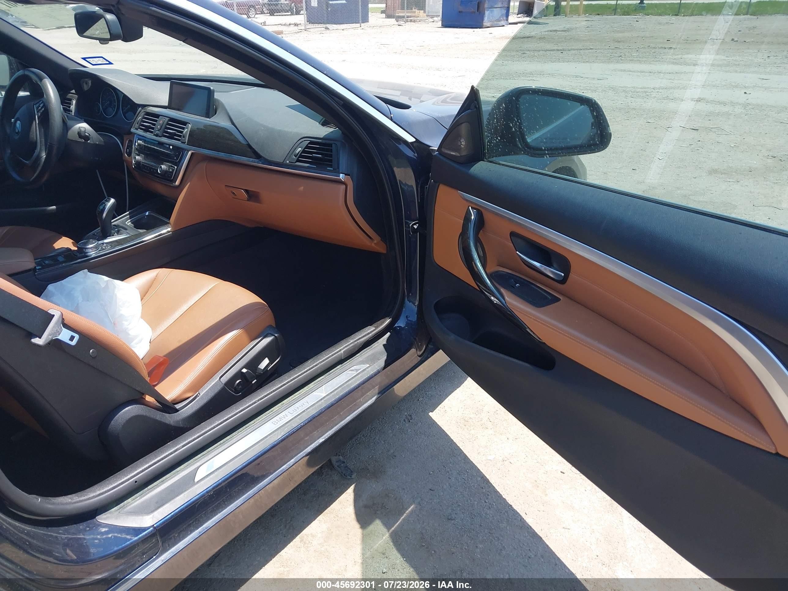 2015 Bmw 428i Blue vin: WBA3V7C56FP772837