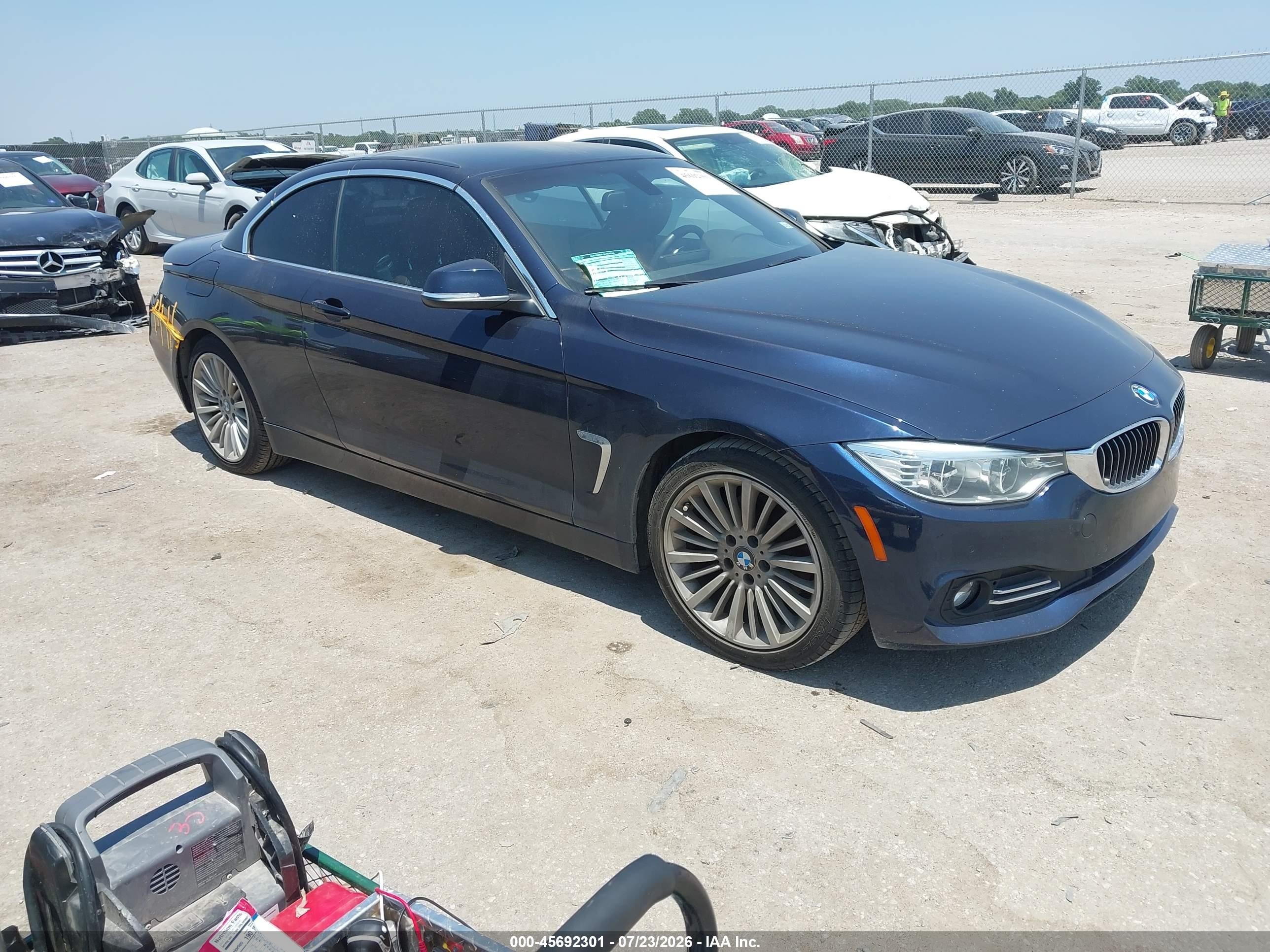 2015 Bmw 428i   Blue vin: WBA3V7C56FP772837