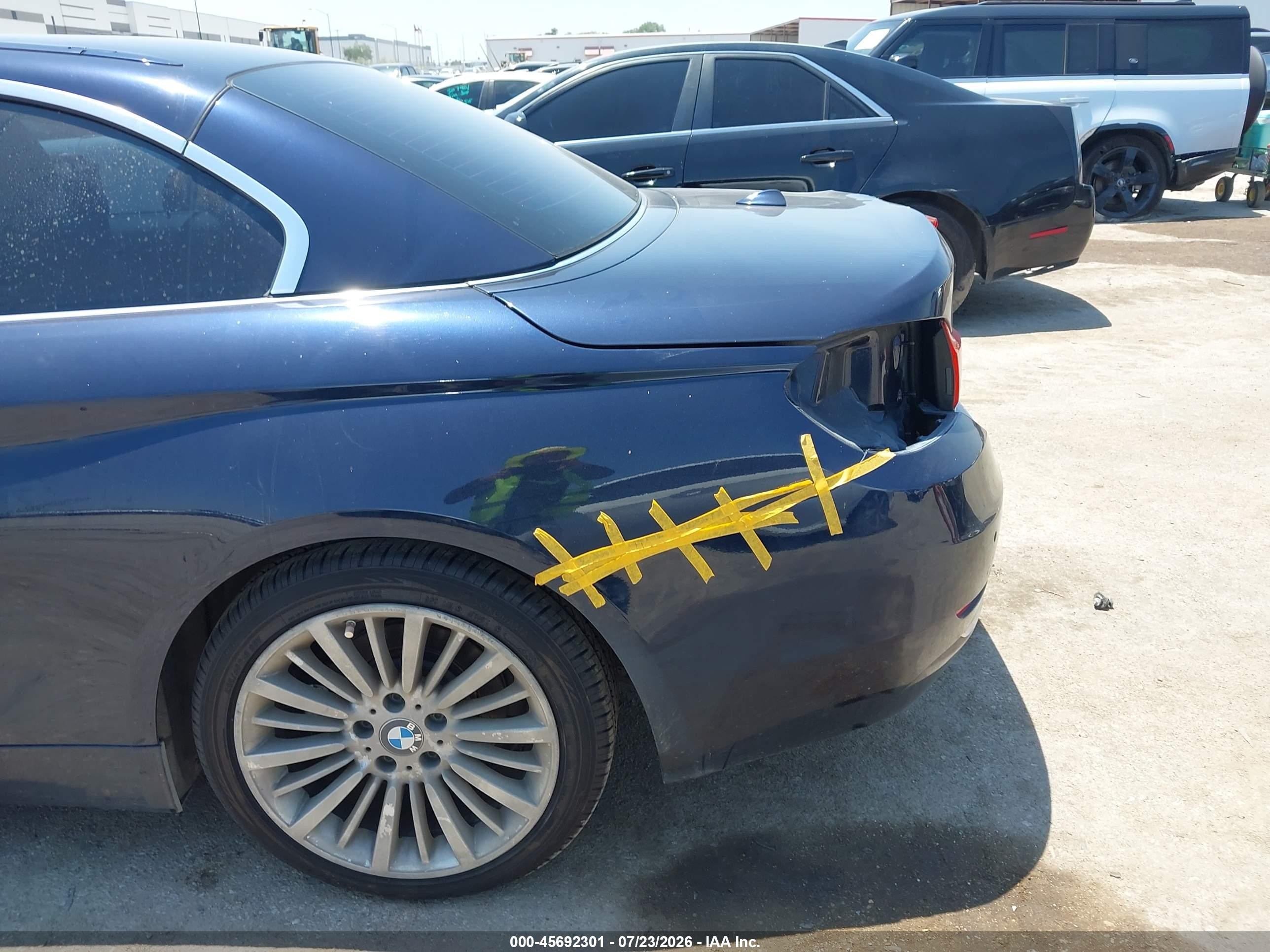 2015 Bmw 428i Blue vin: WBA3V7C56FP772837