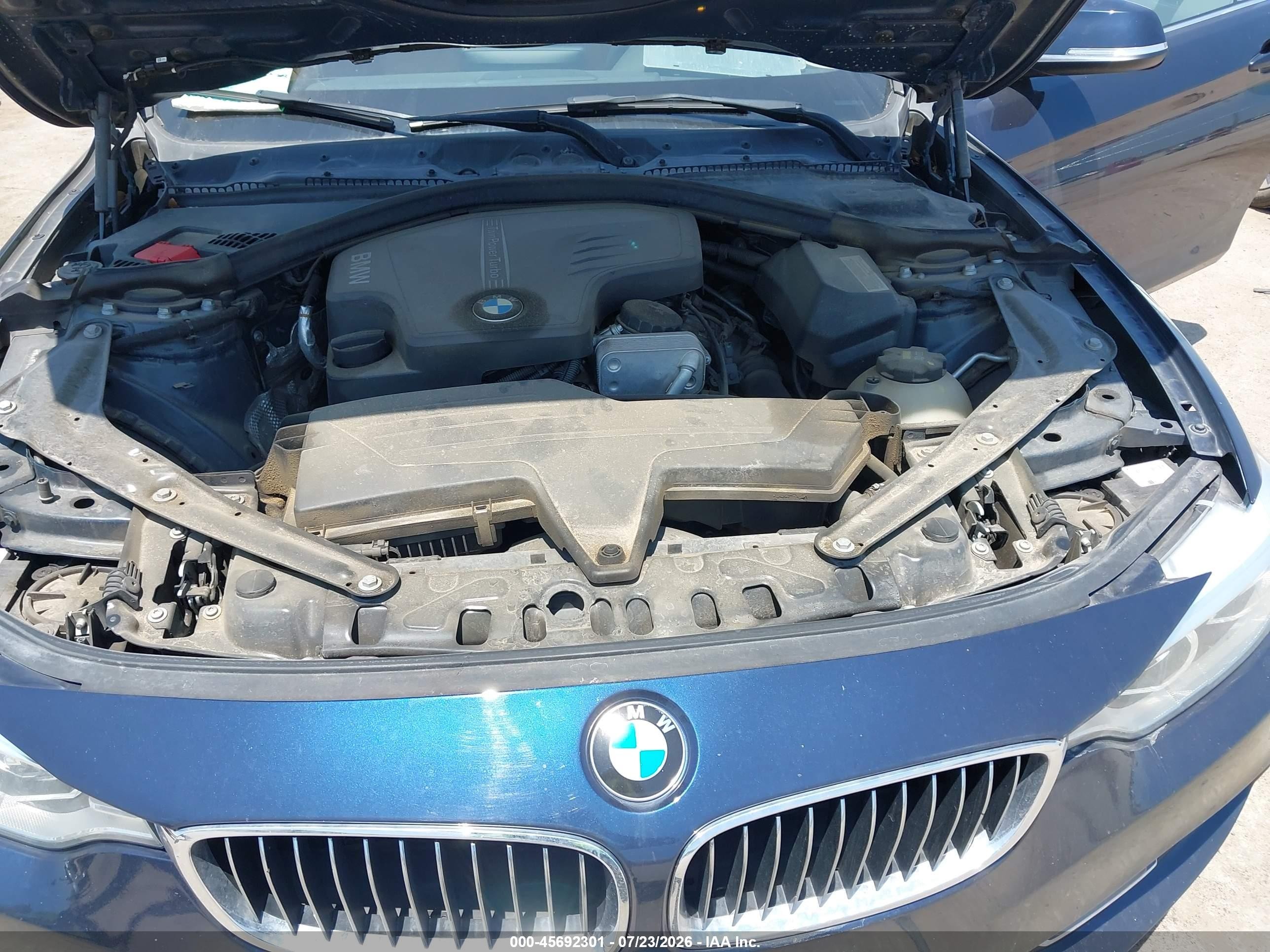 2015 Bmw 428i Blue vin: WBA3V7C56FP772837