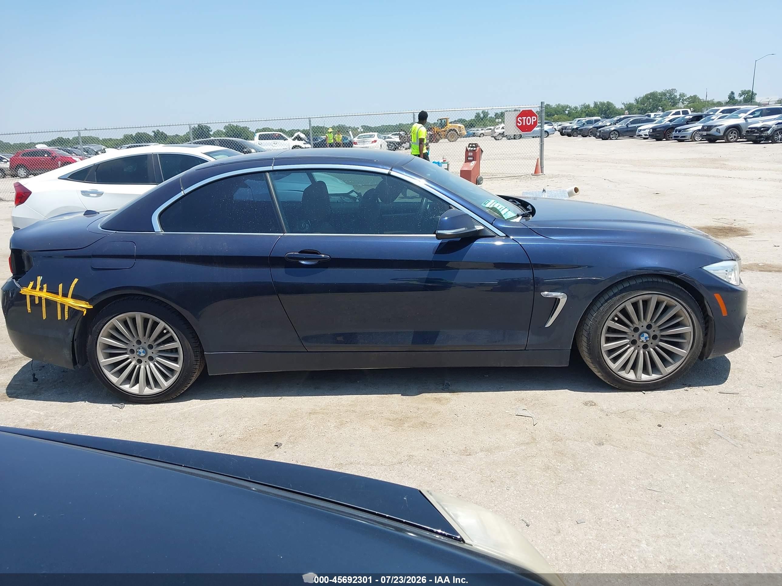 2015 Bmw 428i Blue vin: WBA3V7C56FP772837