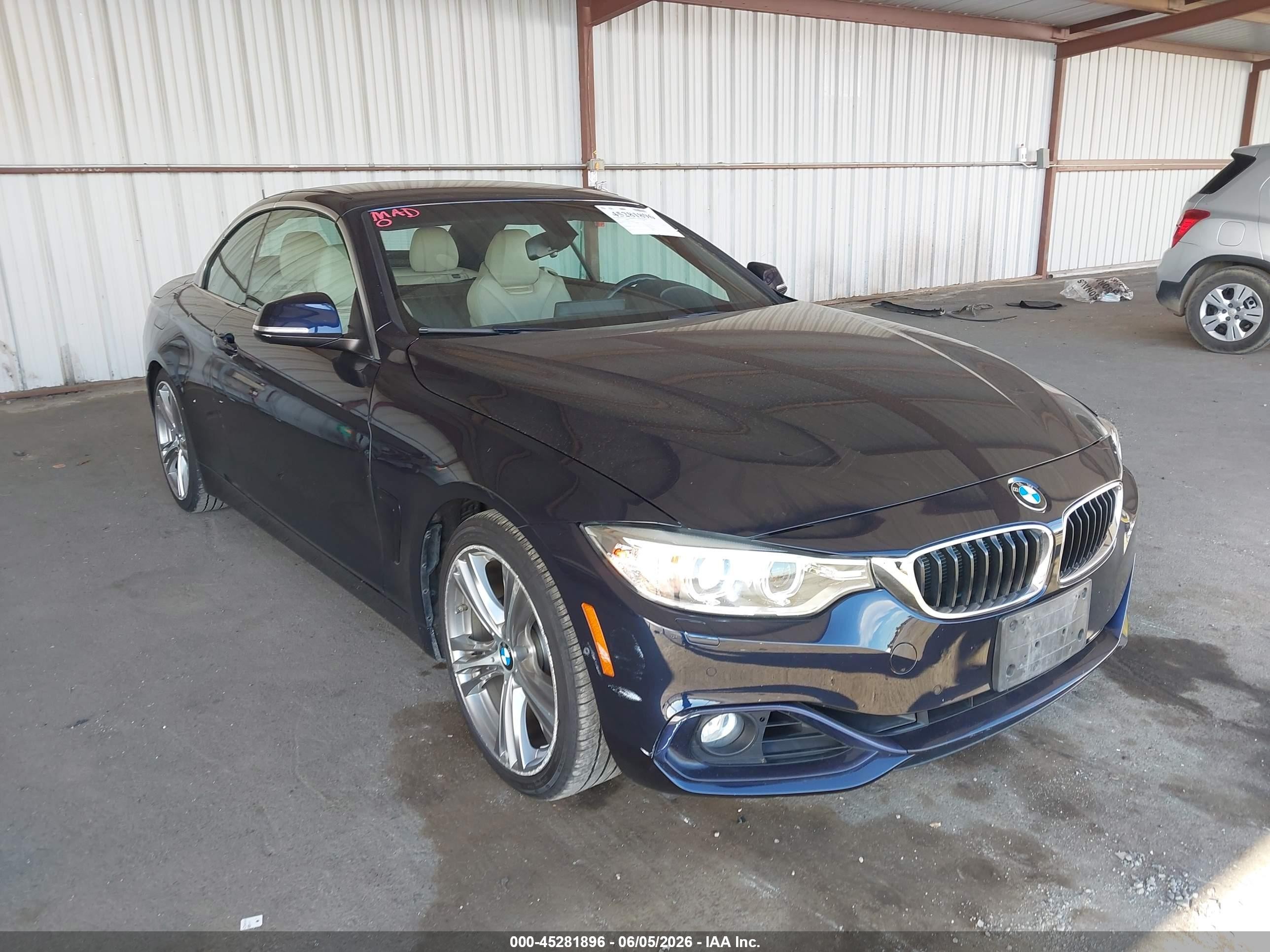 2016 Bmw 428i   Blue vin: WBA3V7C56G5A28915