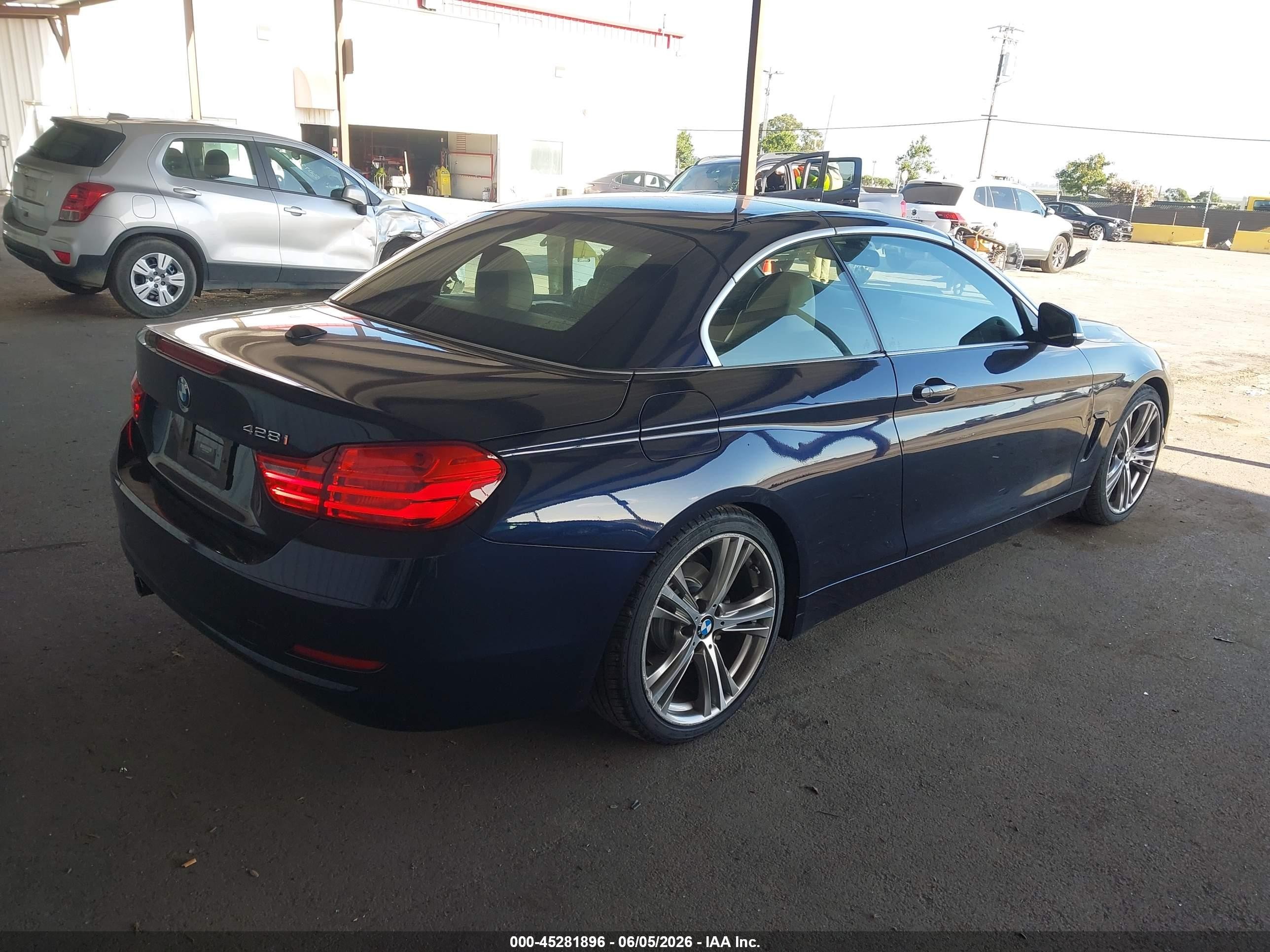 2016 Bmw 428i   Blue vin: WBA3V7C56G5A28915