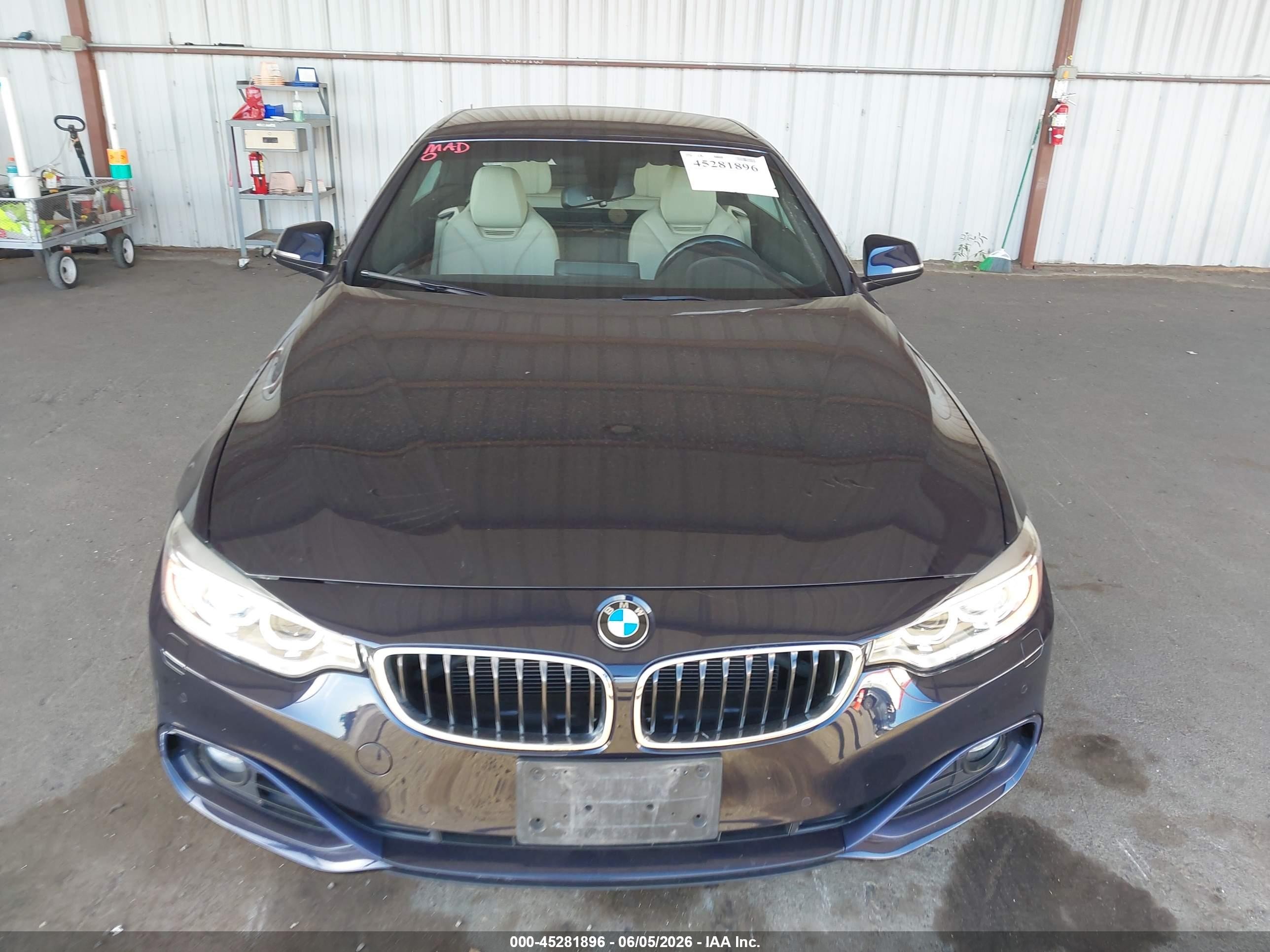 2016 Bmw 428i   Blue vin: WBA3V7C56G5A28915