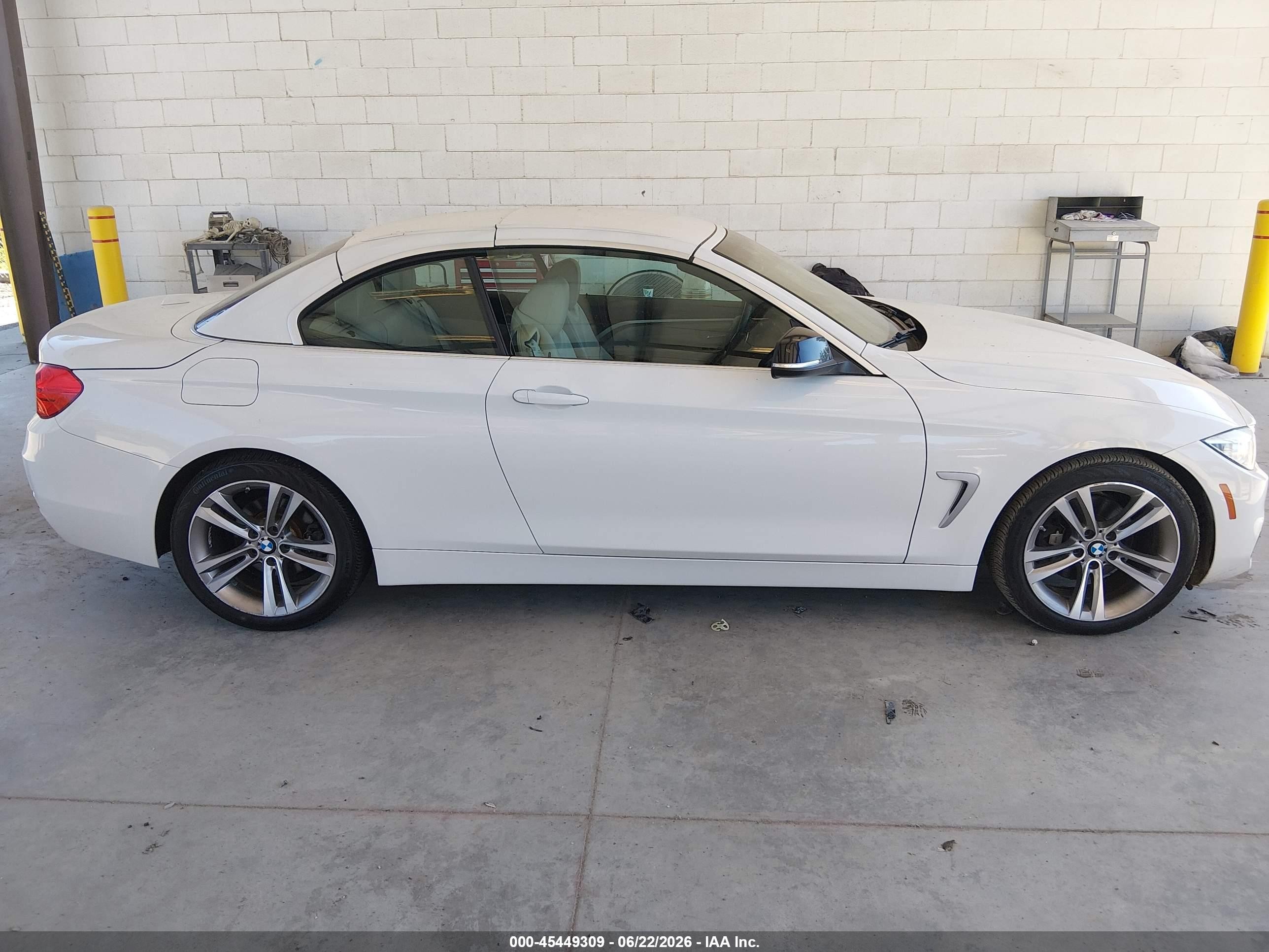 2014 Bmw 428i   White vin: WBA3V7C57EJ873189