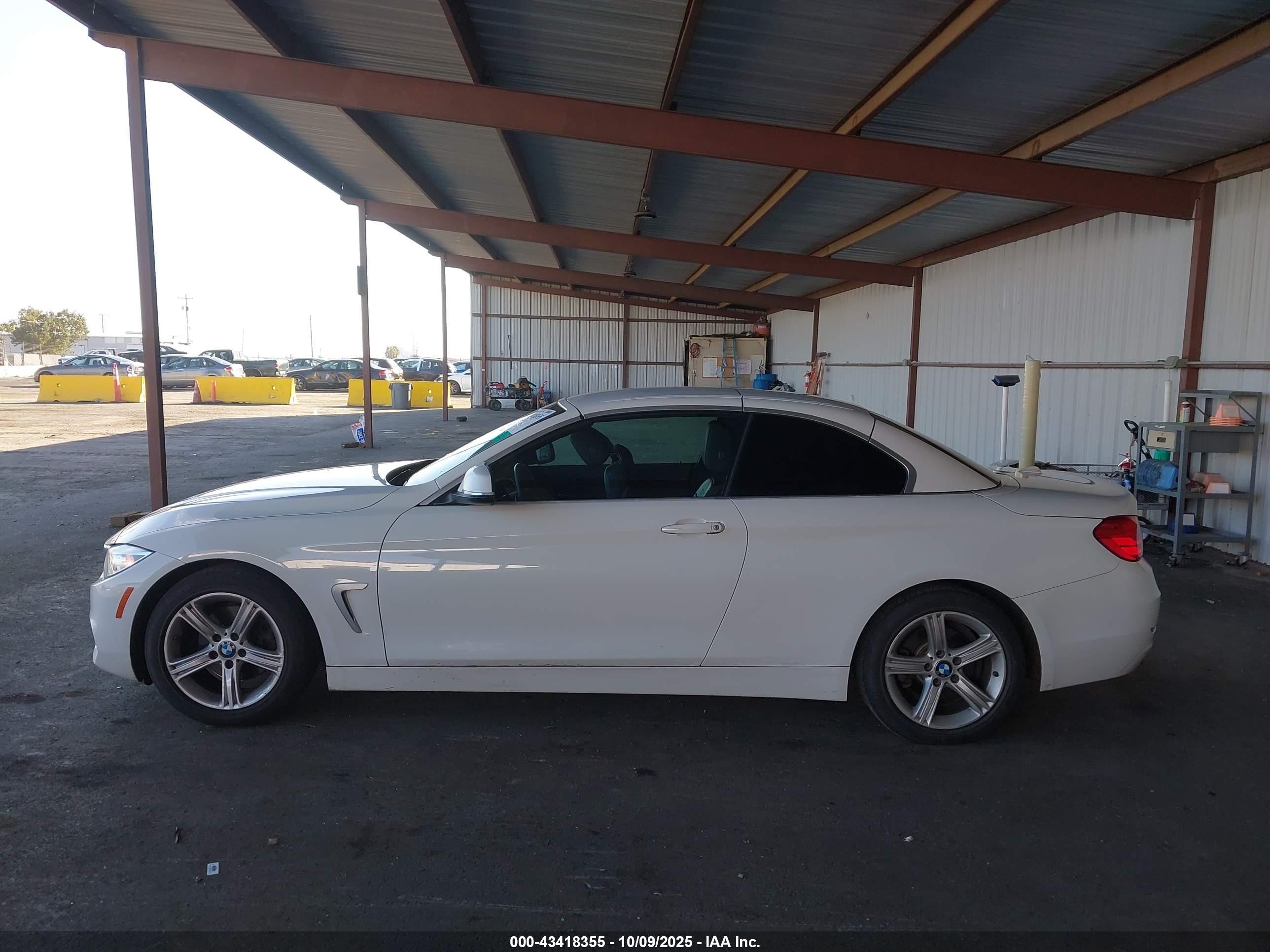 2015 Bmw 428i   White vin: WBA3V7C58F5A24265