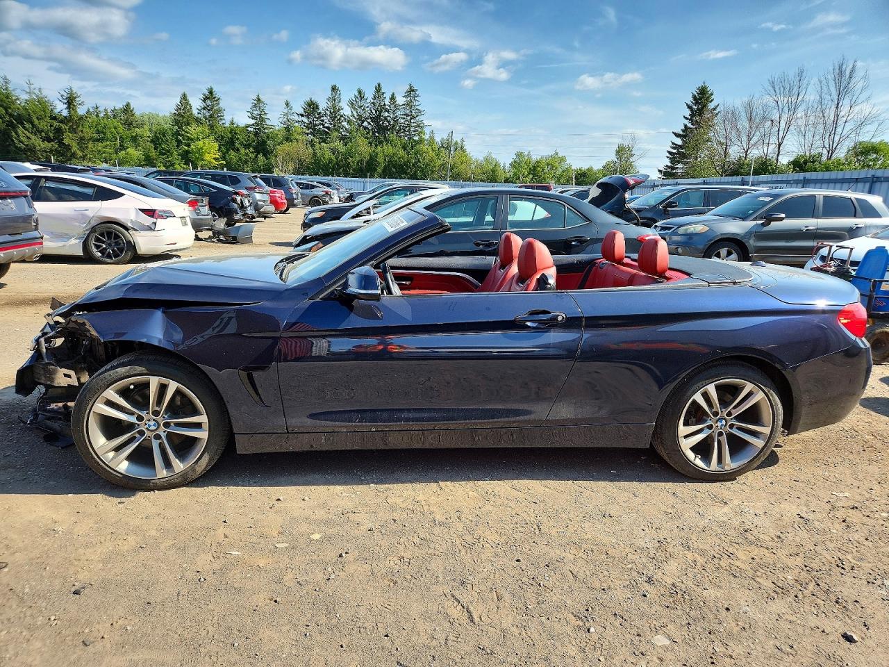 2014 Bmw 428 Xi Blue vin: WBA3V9C50EPR69187