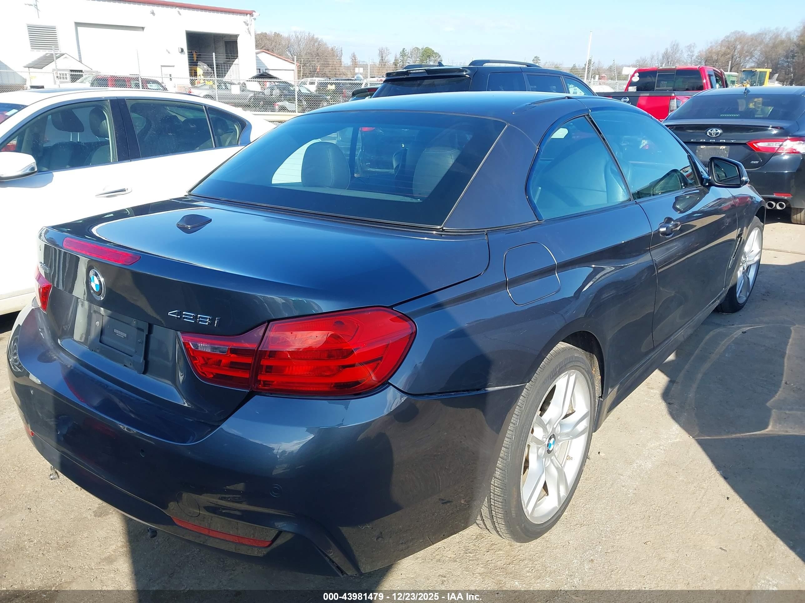 2015 Bmw 428i Xdrive Gray vin: WBA3V9C50FP798653