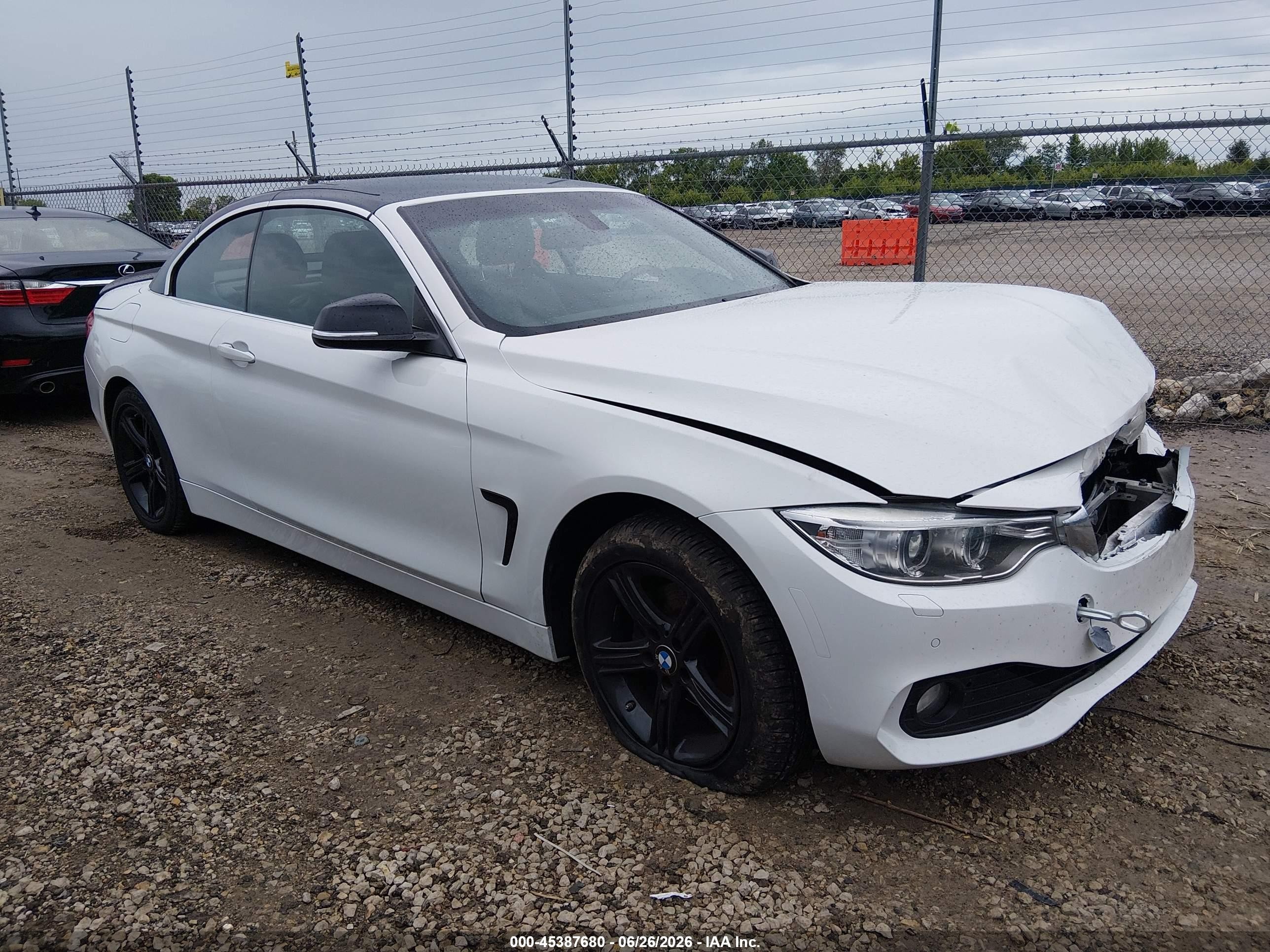 2015 Bmw 428i Xdrive White vin: WBA3V9C52FP798766