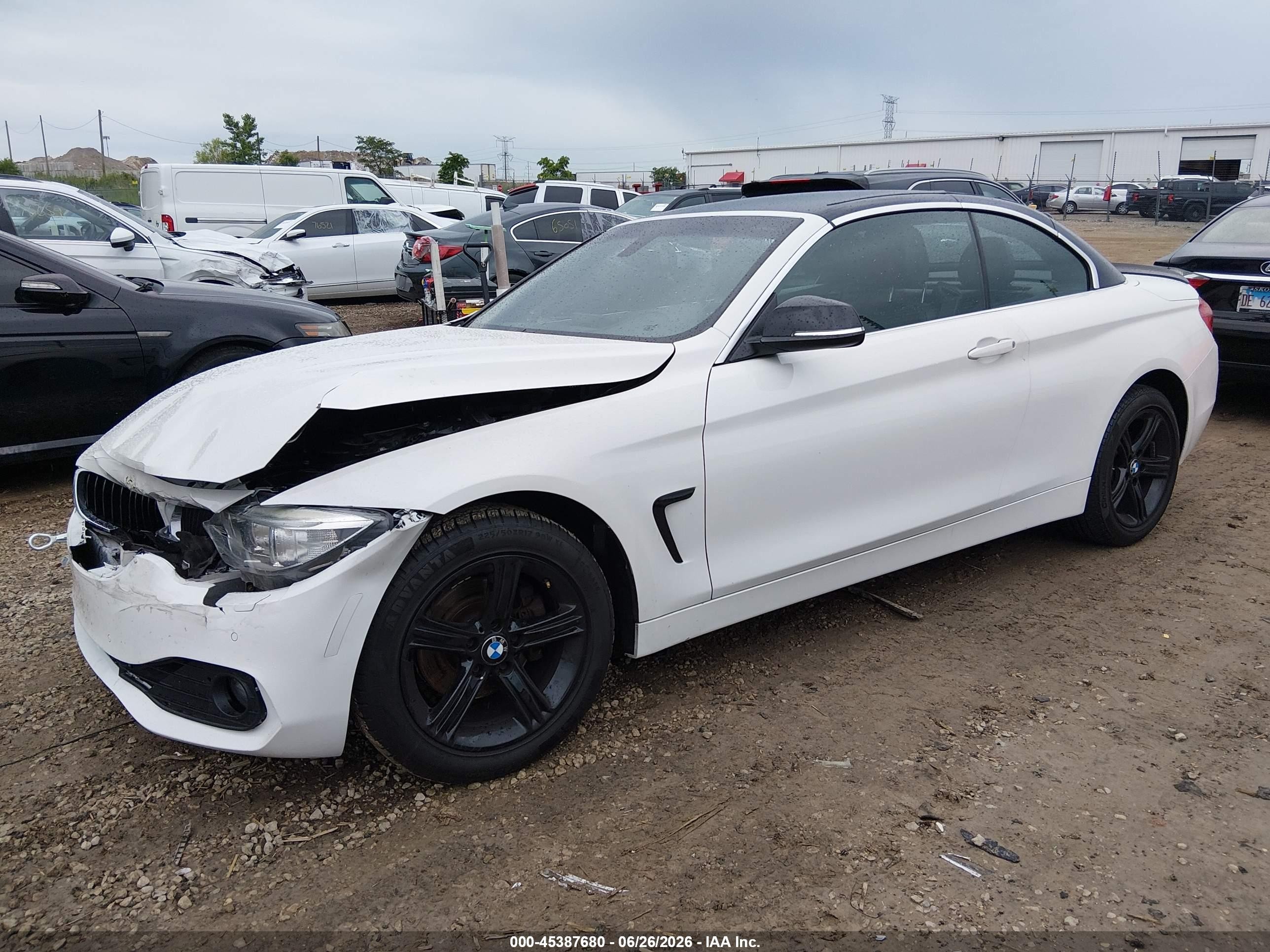 2015 Bmw 428i Xdrive White vin: WBA3V9C52FP798766