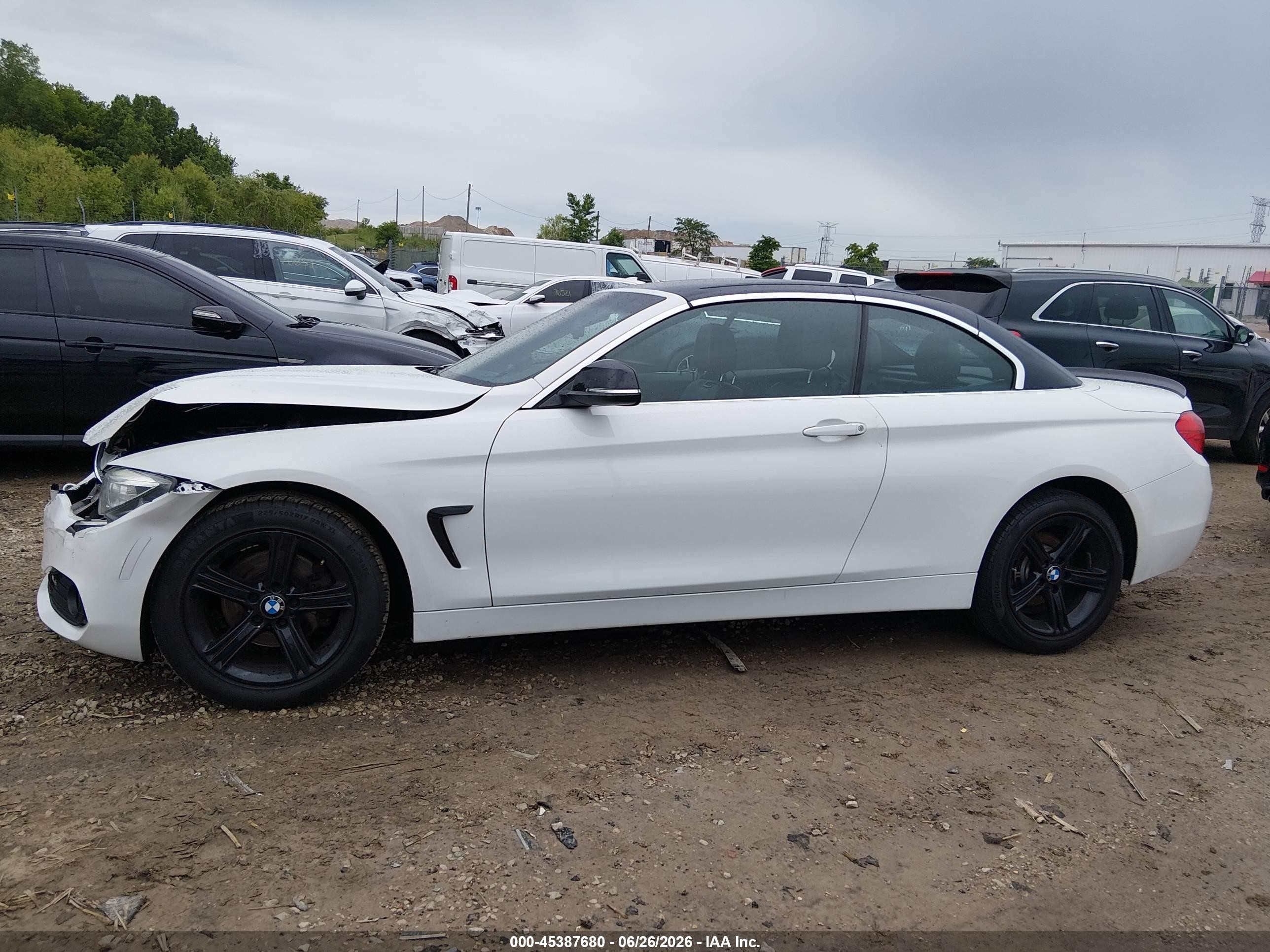 2015 Bmw 428i Xdrive White vin: WBA3V9C52FP798766