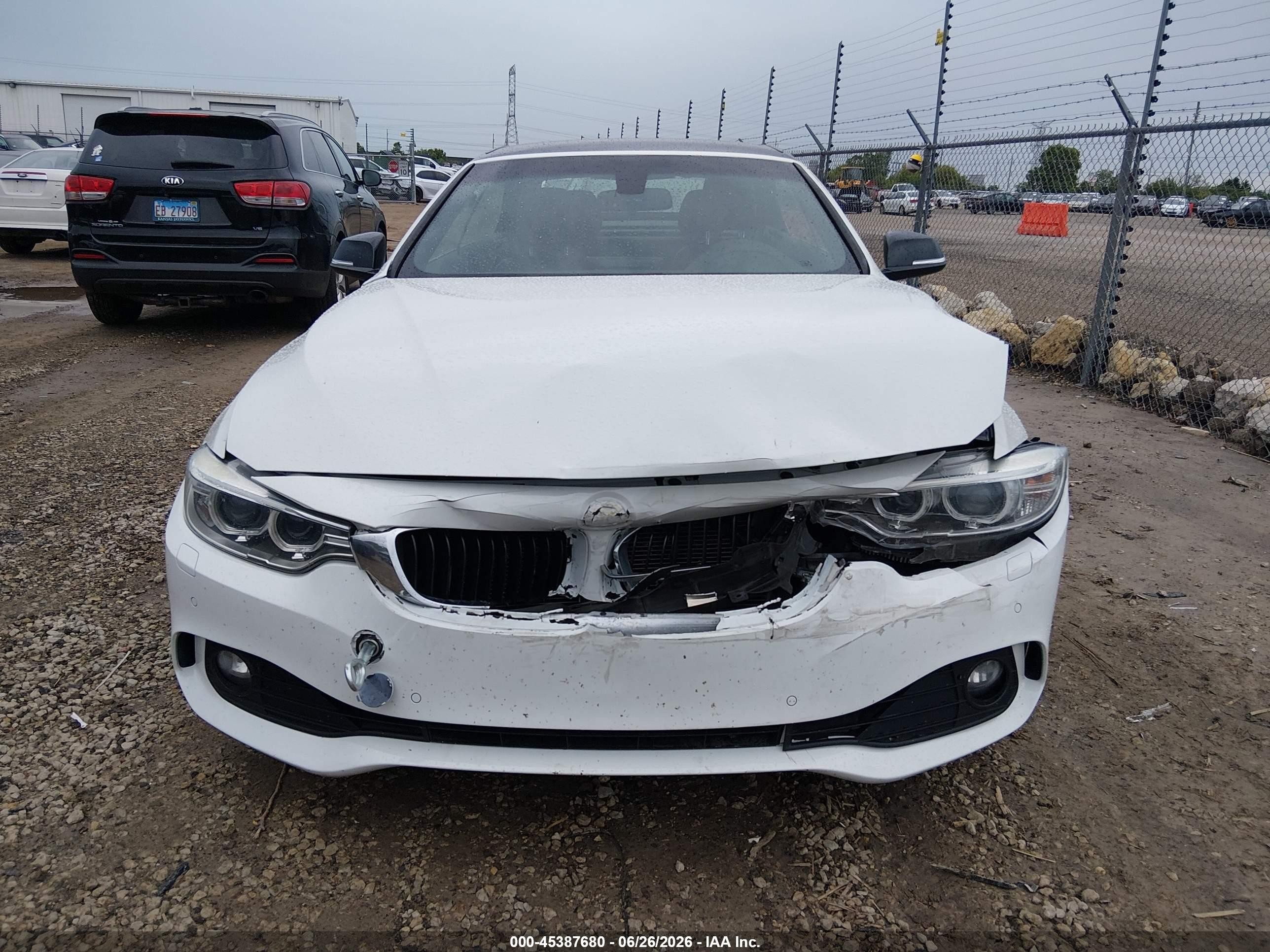 2015 Bmw 428i Xdrive White vin: WBA3V9C52FP798766