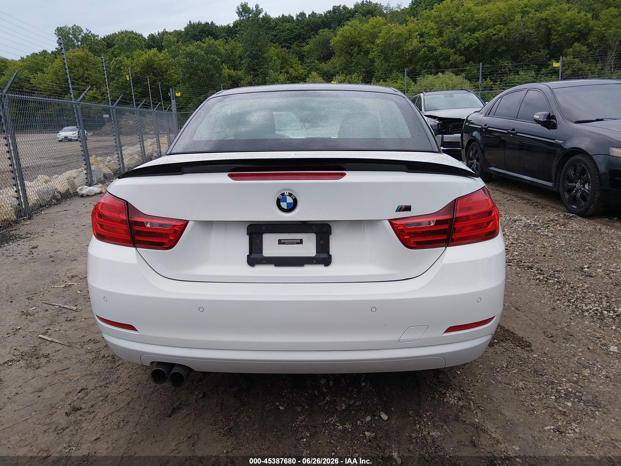 2015 Bmw 428i Xdrive White vin: WBA3V9C52FP798766