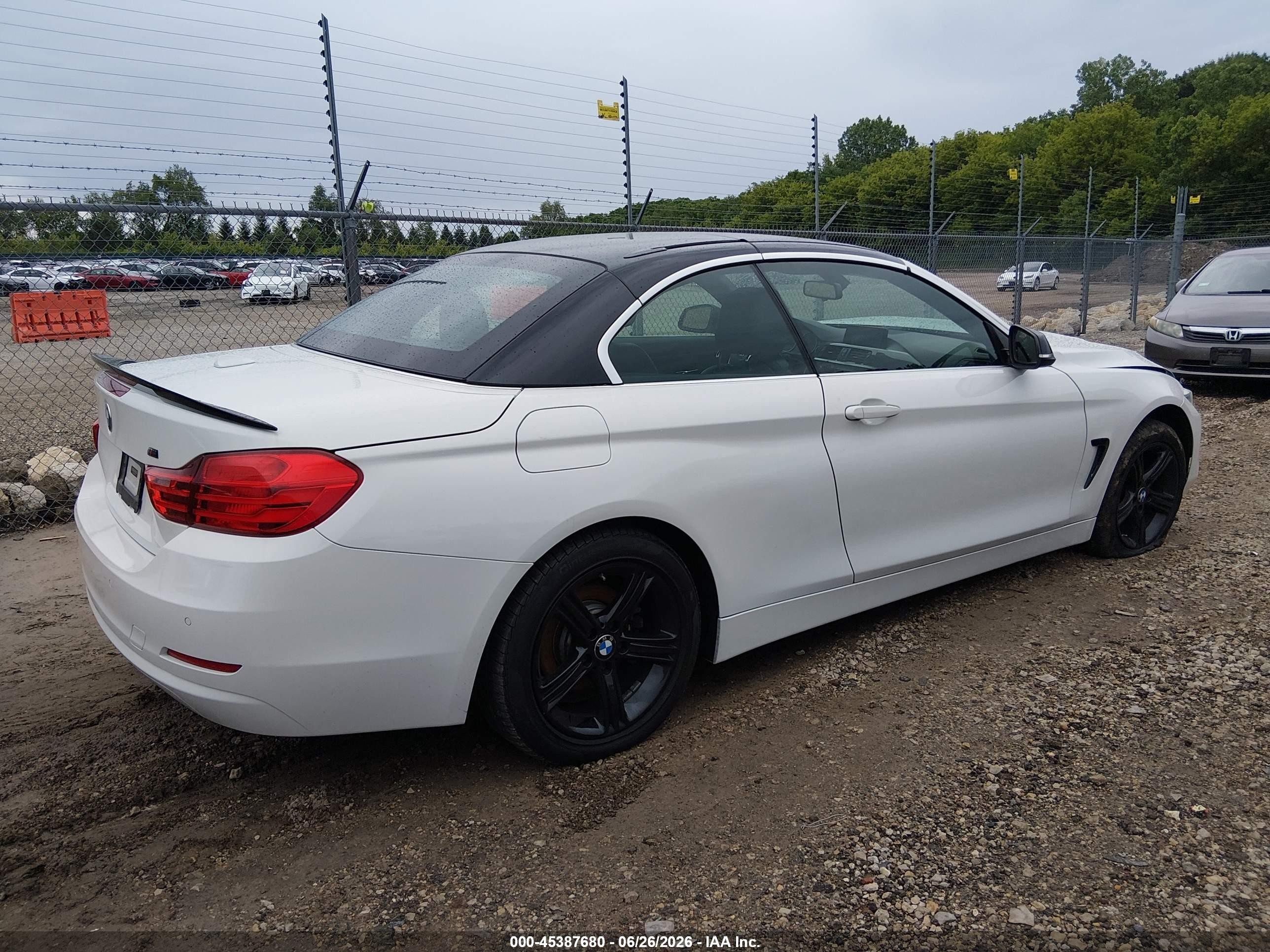 2015 Bmw 428i Xdrive White vin: WBA3V9C52FP798766
