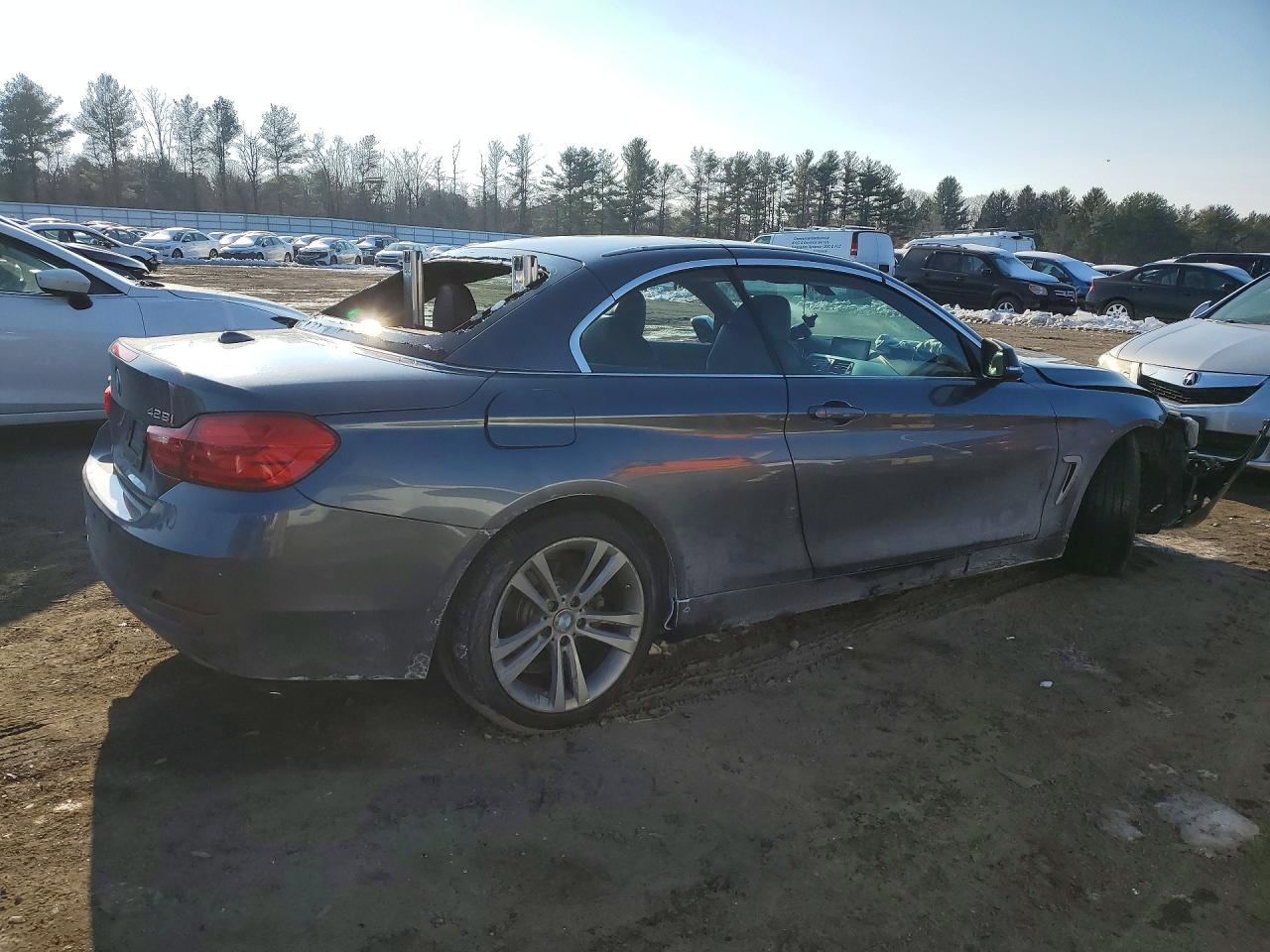 2015 Bmw 428 Xi Gray vin: WBA3V9C53F5A78617