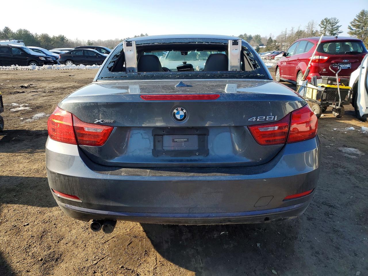 2015 Bmw 428 Xi Gray vin: WBA3V9C53F5A78617