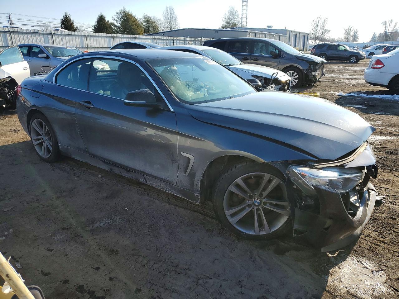 2015 Bmw 428 Xi Gray vin: WBA3V9C53F5A78617