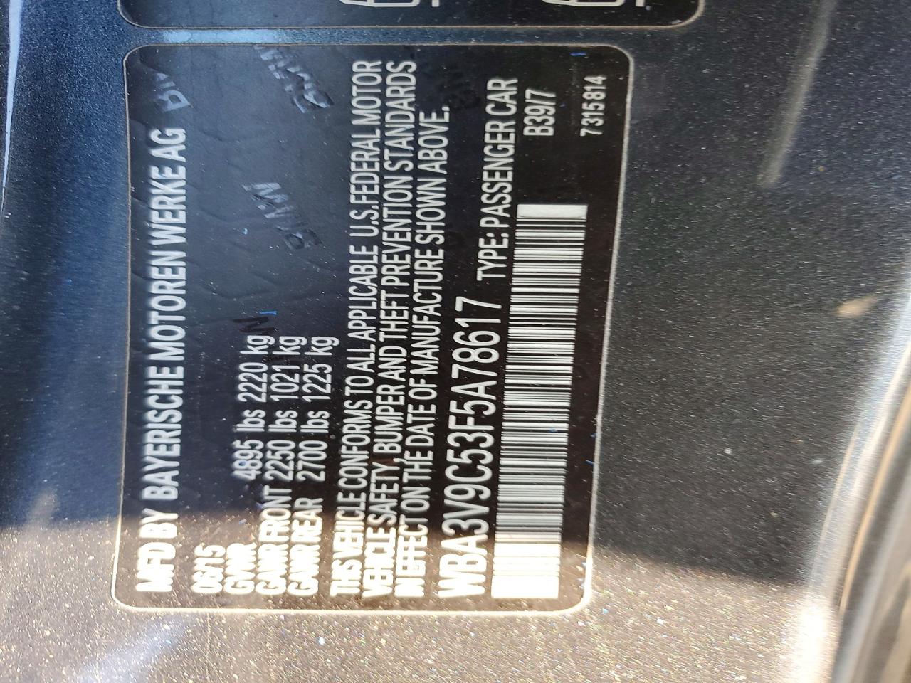 2015 Bmw 428 Xi Gray vin: WBA3V9C53F5A78617