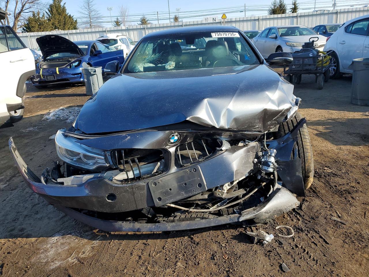 2015 Bmw 428 Xi Gray vin: WBA3V9C53F5A78617