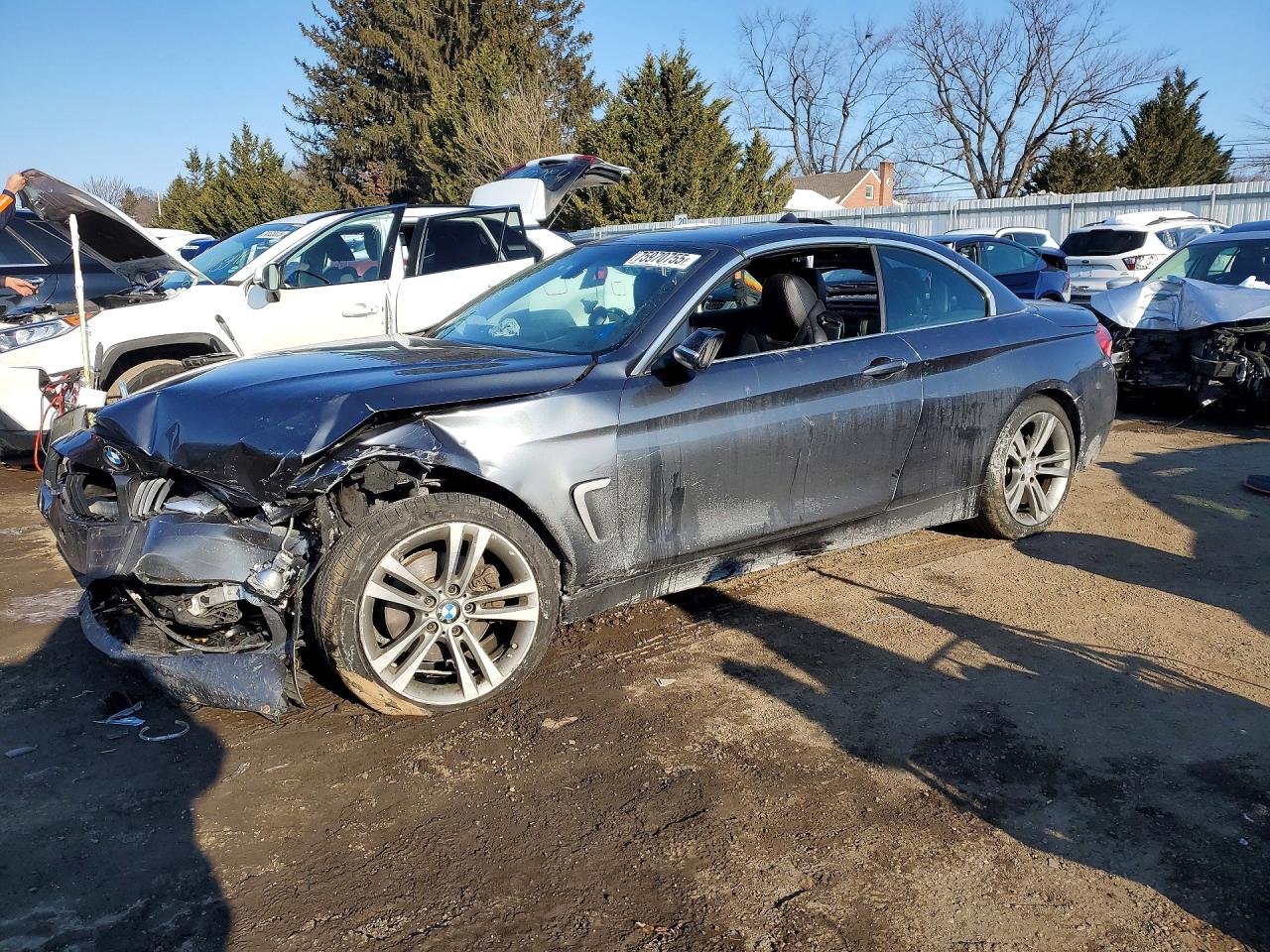 2015 Bmw 428 Xi Gray vin: WBA3V9C53F5A78617