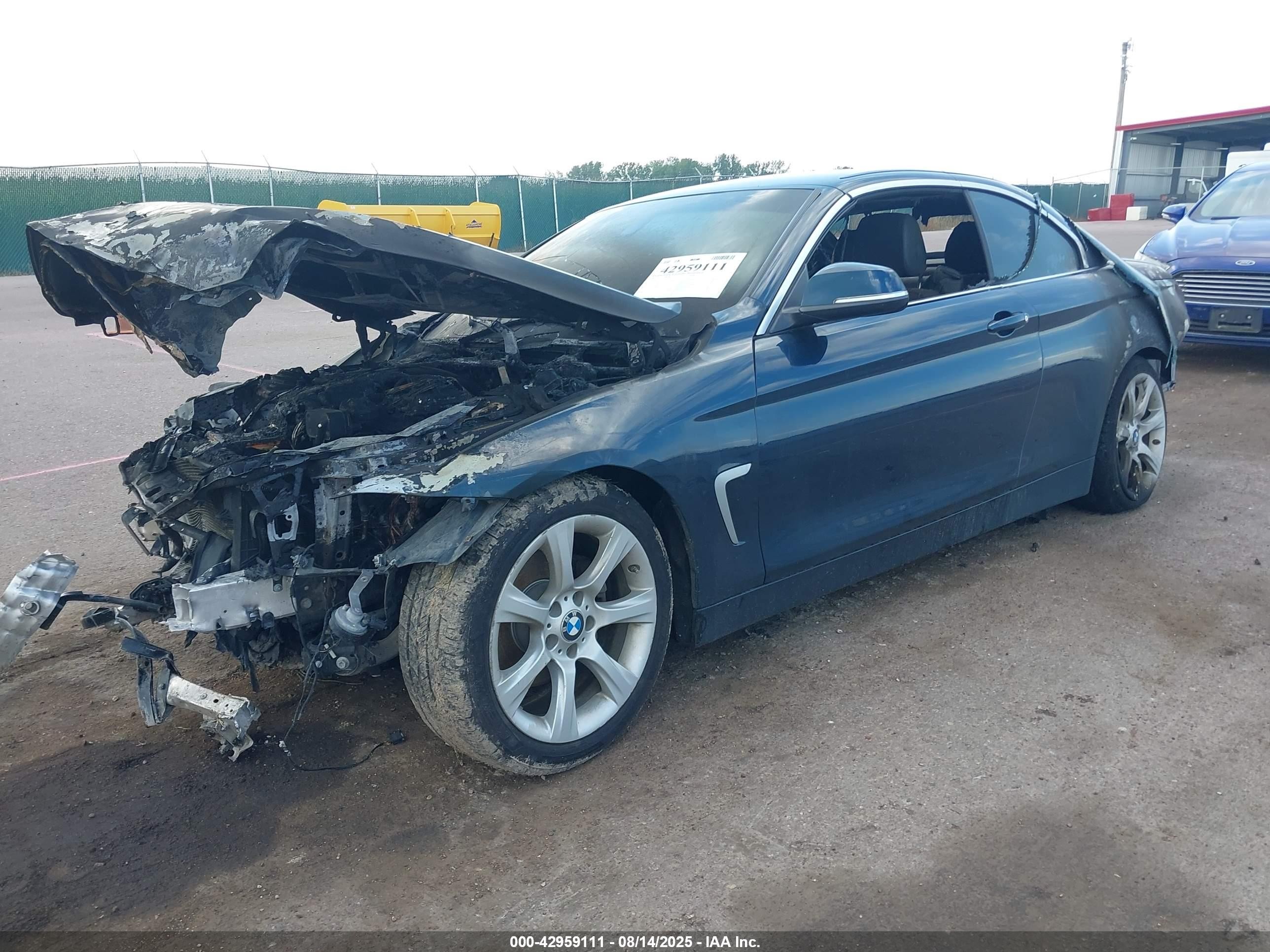 2015 Bmw 428i Xdrive Black vin: WBA3V9C53FP798923