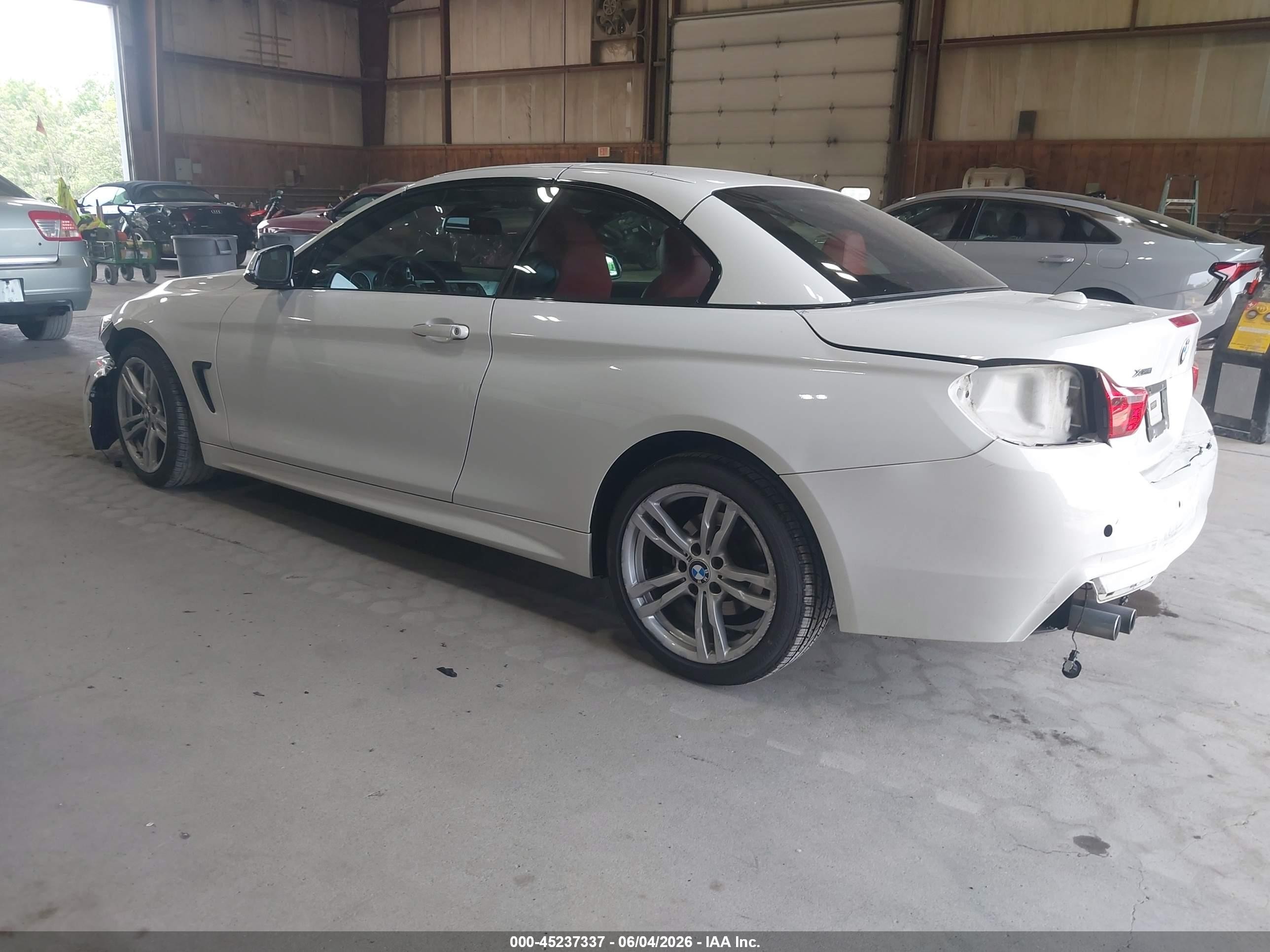 2014 Bmw 428i Xdrive White vin: WBA3V9C55EP798467