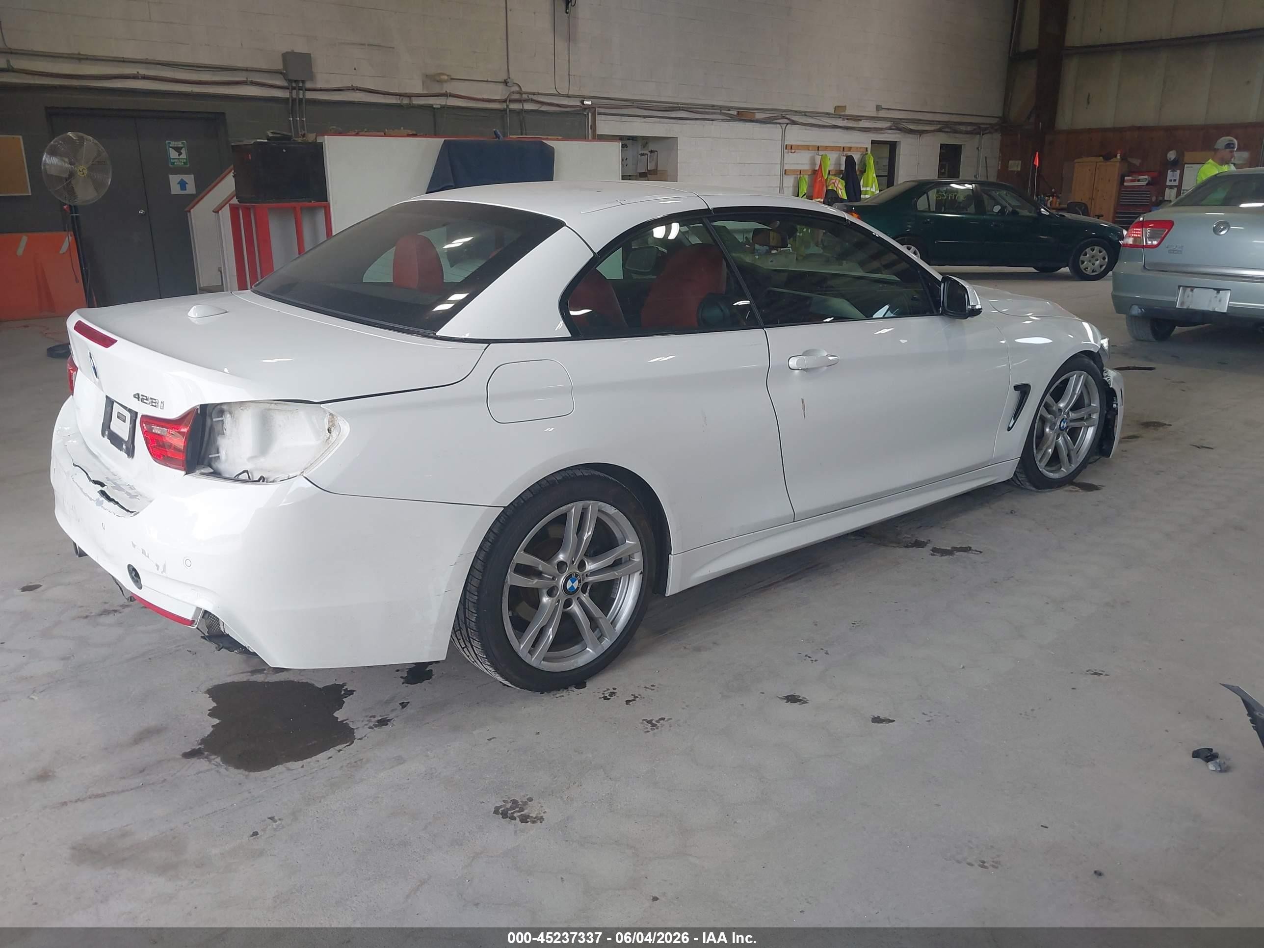 2014 Bmw 428i Xdrive White vin: WBA3V9C55EP798467