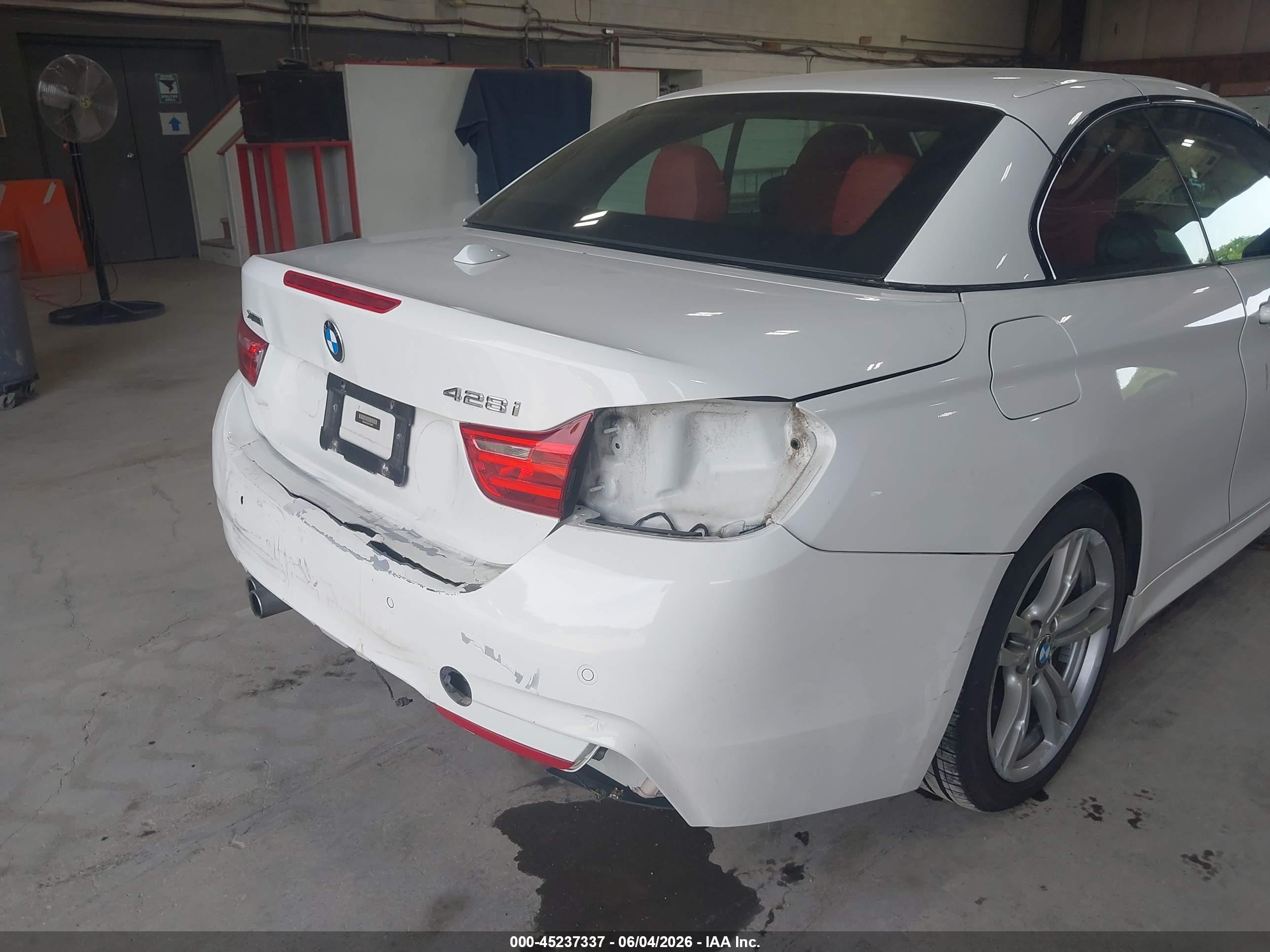 2014 Bmw 428i Xdrive White vin: WBA3V9C55EP798467