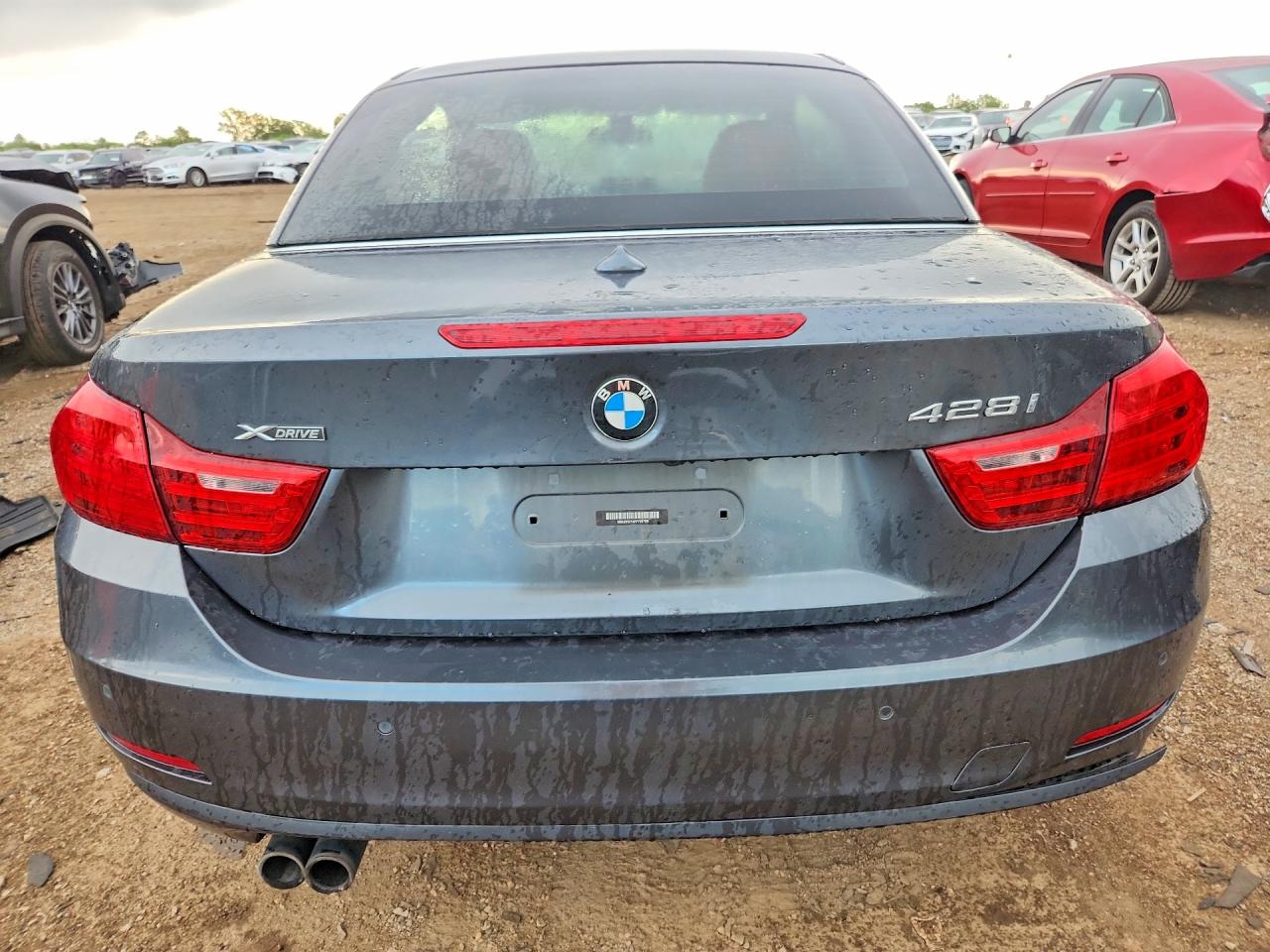 2015 Bmw 428 Xi Gray vin: WBA3V9C5XFP798756