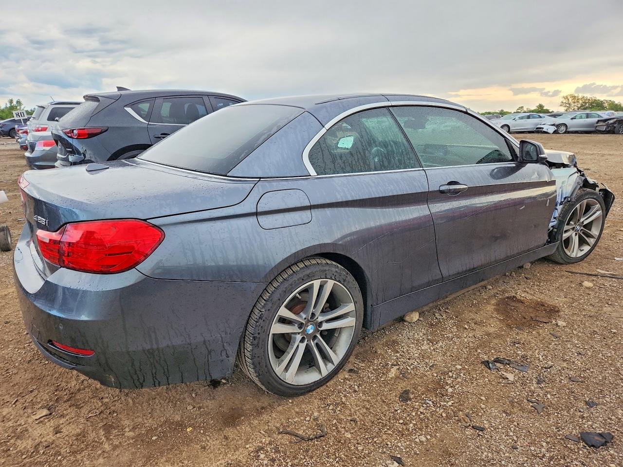 2015 Bmw 428 Xi Gray vin: WBA3V9C5XFP798756