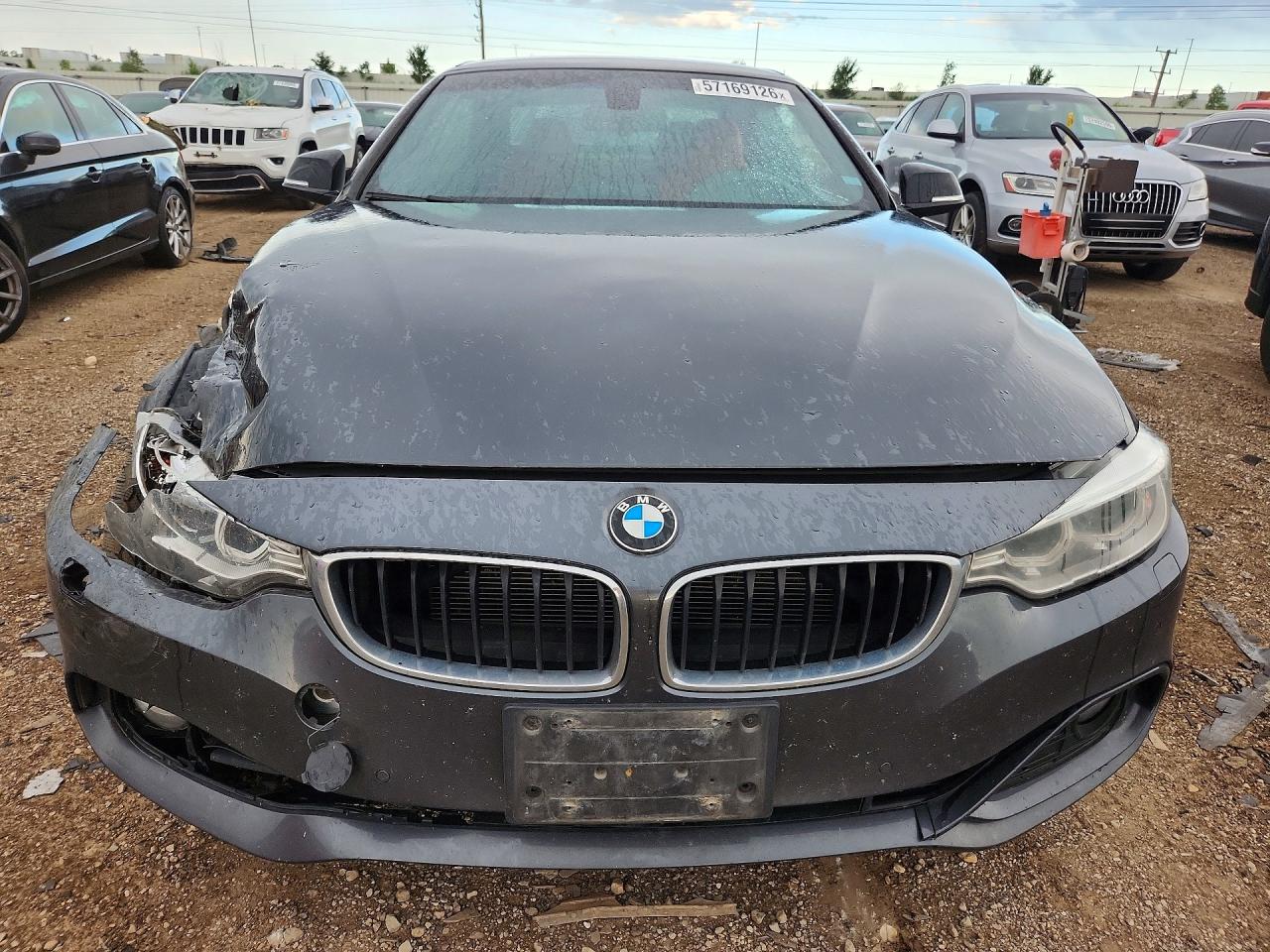 2015 Bmw 428 Xi Gray vin: WBA3V9C5XFP798756