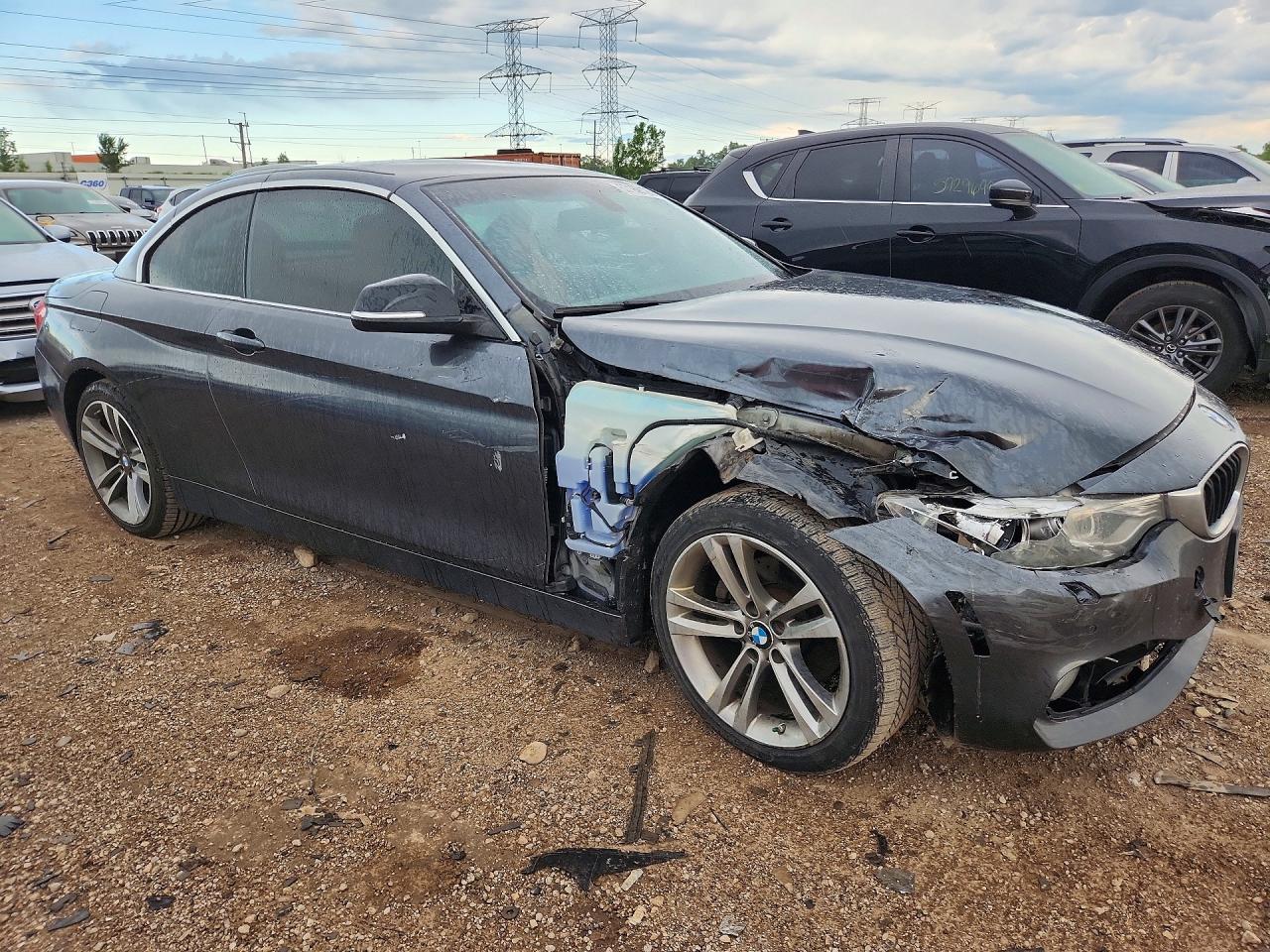 2015 Bmw 428 Xi Gray vin: WBA3V9C5XFP798756