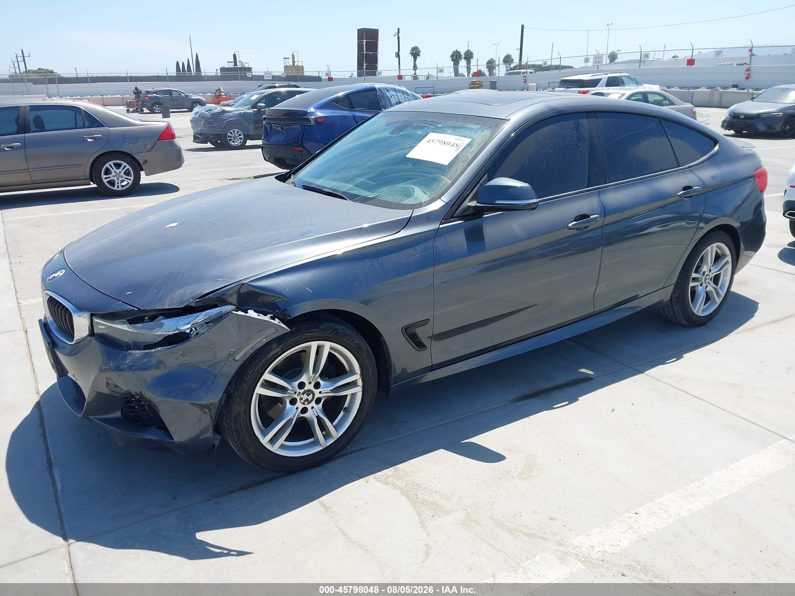 2014 Bmw 328i Gran Turismo Xdrive Gray vin: WBA3X5C51ED556568