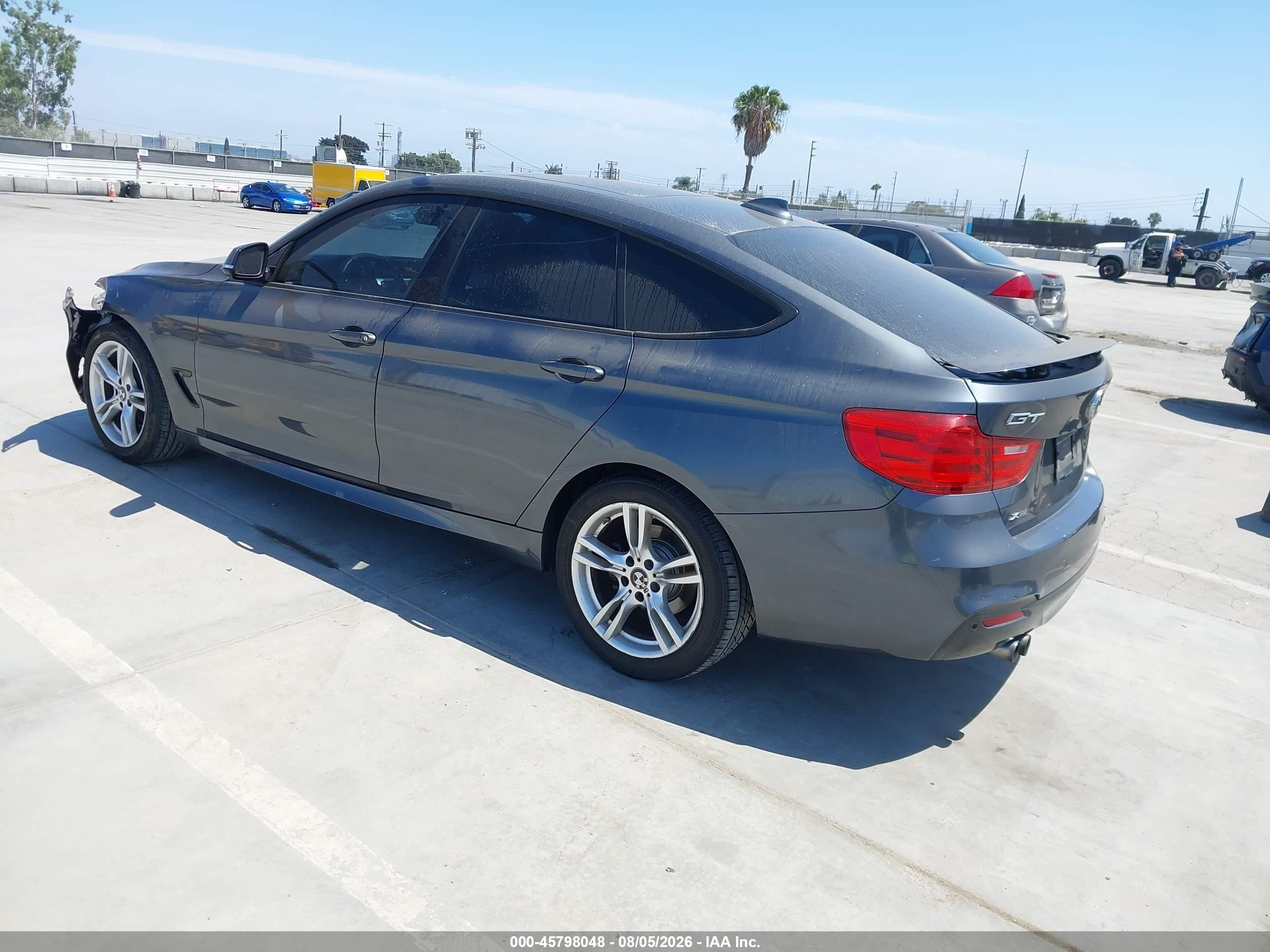 2014 Bmw 328i Gran Turismo Xdrive Gray vin: WBA3X5C51ED556568
