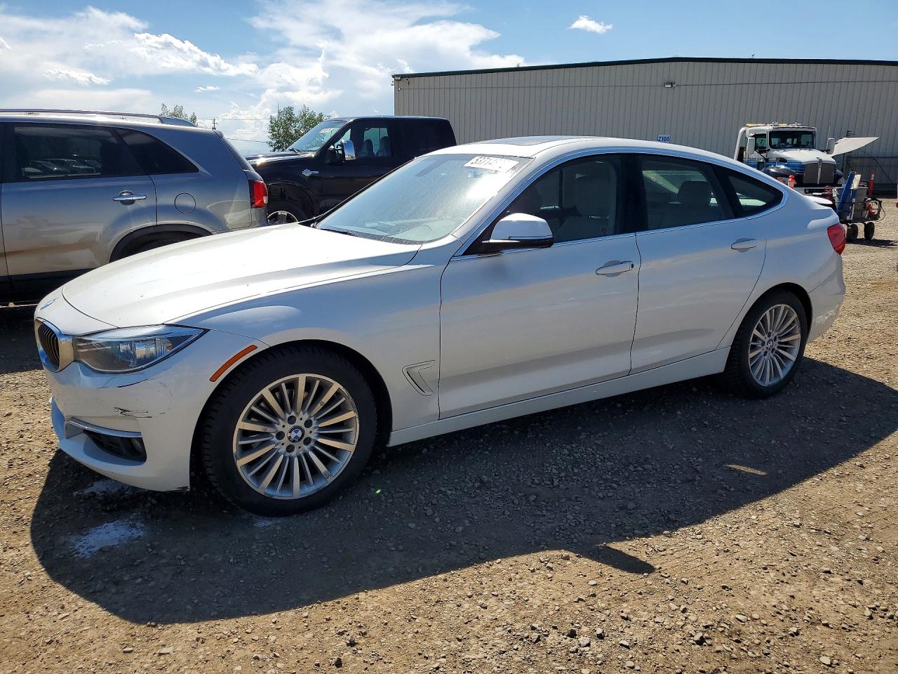 2015 Bmw 328 Xigt White vin: WBA3X5C51FD560332