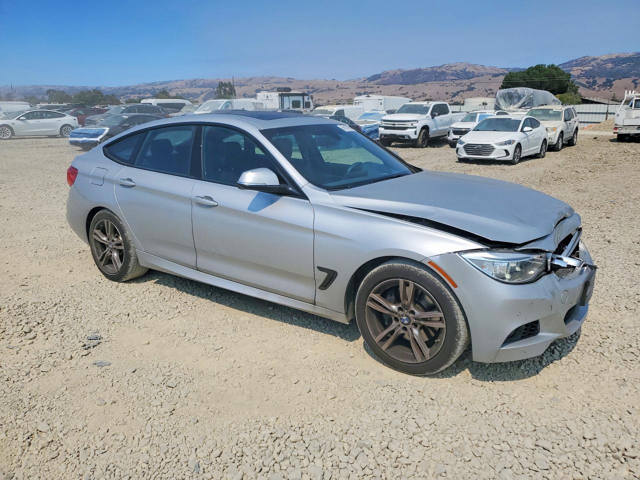 2014 Bmw 328 Xigt Silver vin: WBA3X5C52ED557972