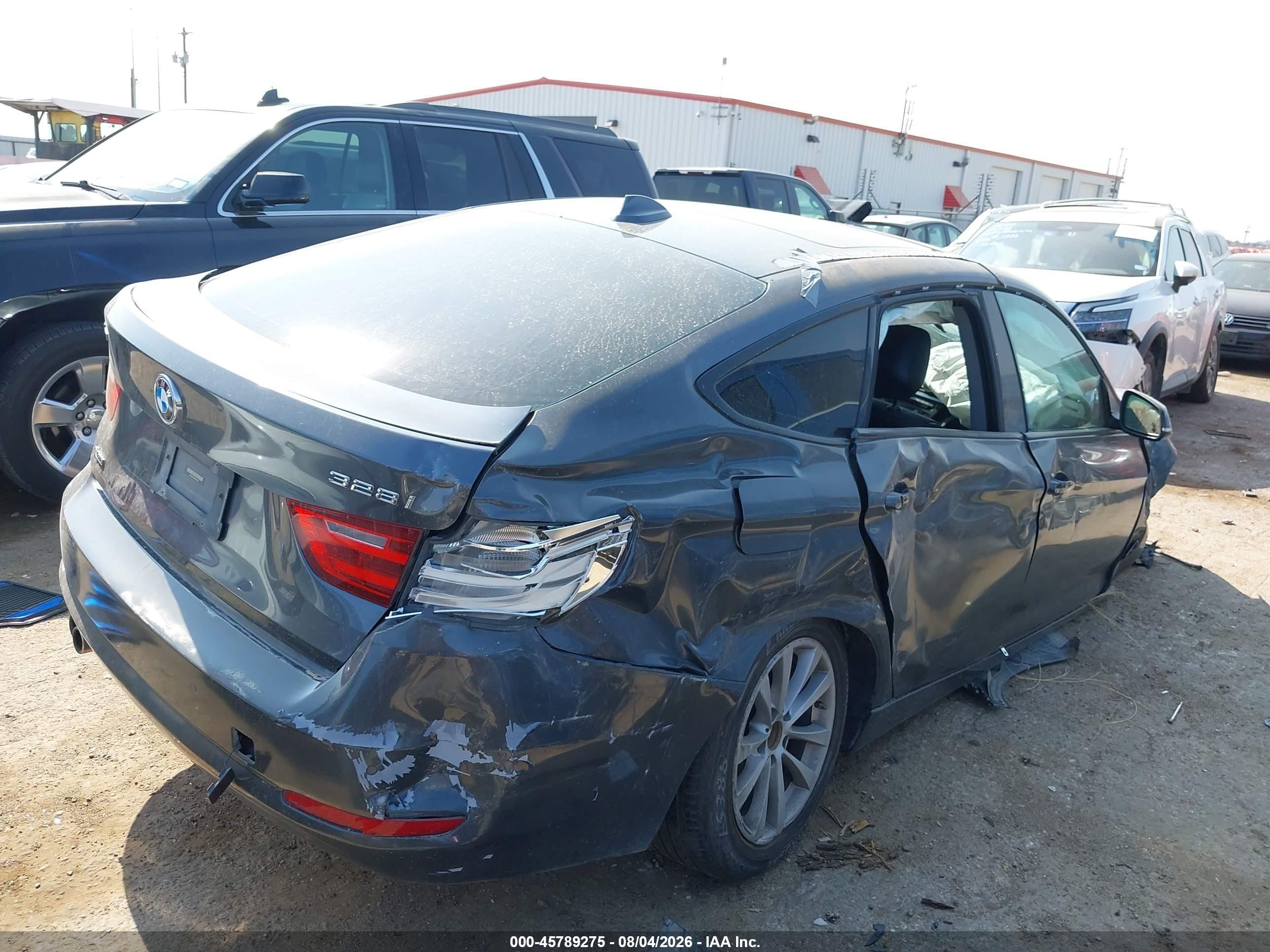 2015 Bmw 328i Gran Turismo Xdrive Gray vin: WBA3X5C52FD560145