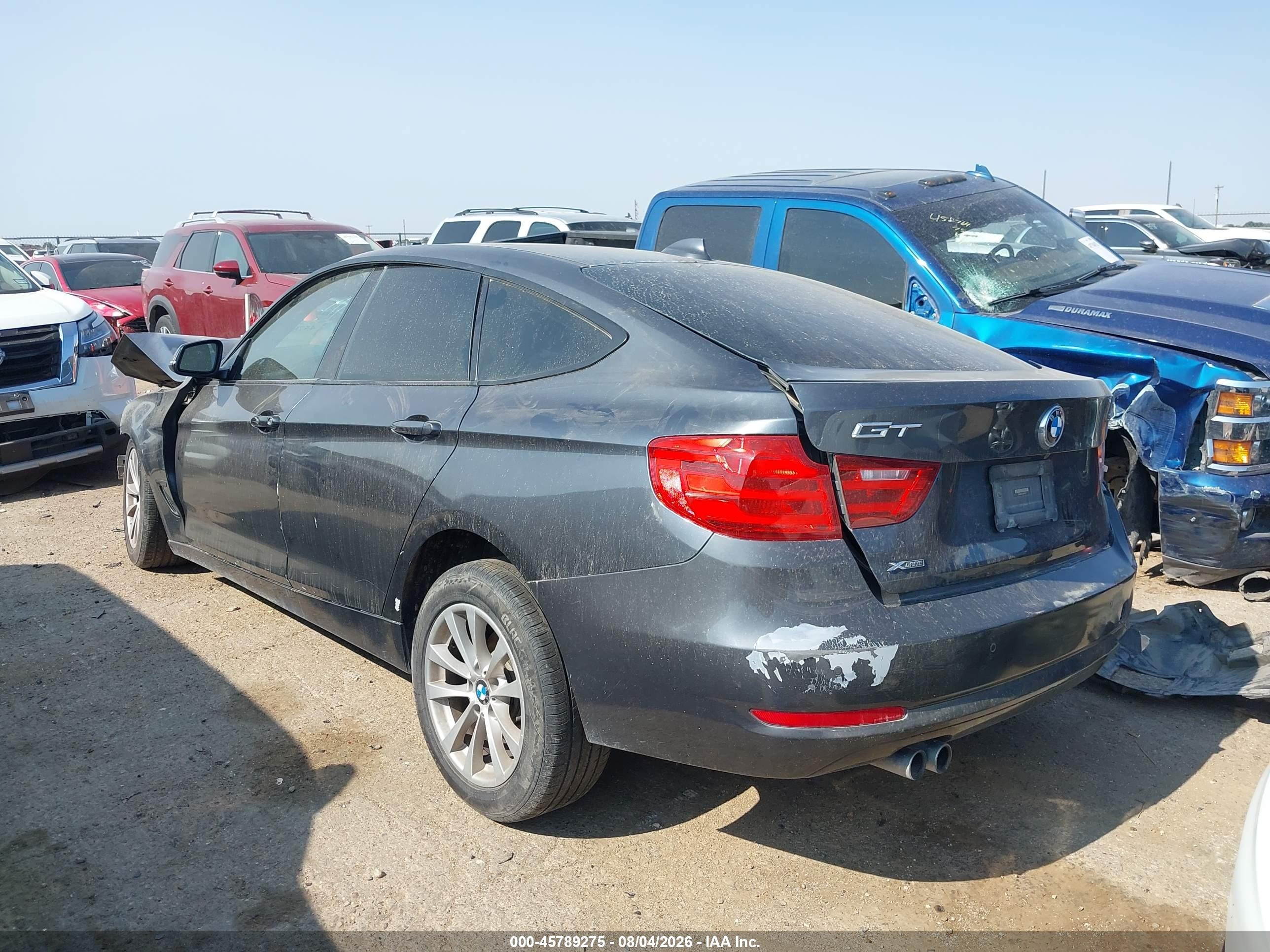 2015 Bmw 328i Gran Turismo Xdrive Gray vin: WBA3X5C52FD560145