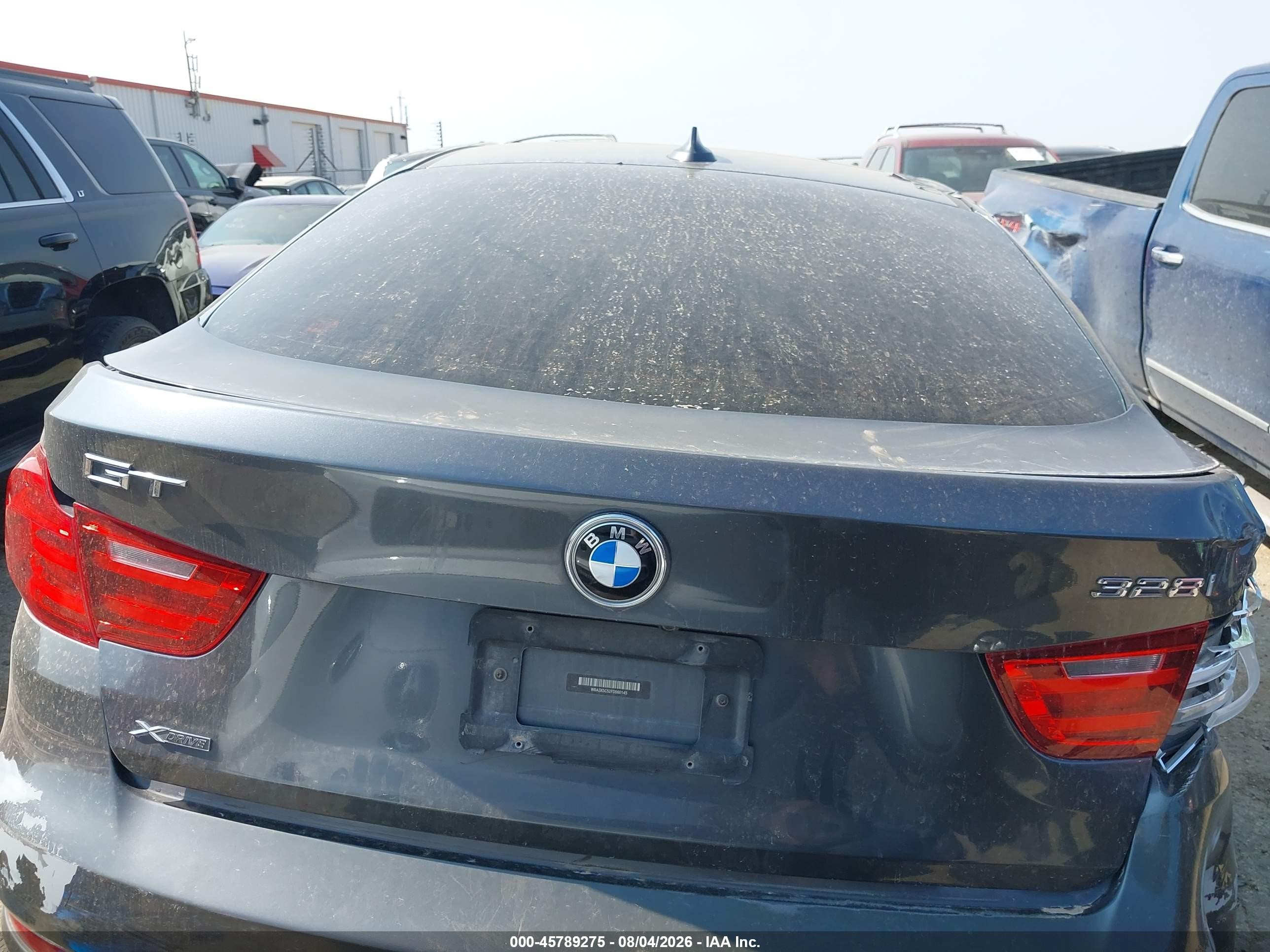 2015 Bmw 328i Gran Turismo Xdrive Gray vin: WBA3X5C52FD560145