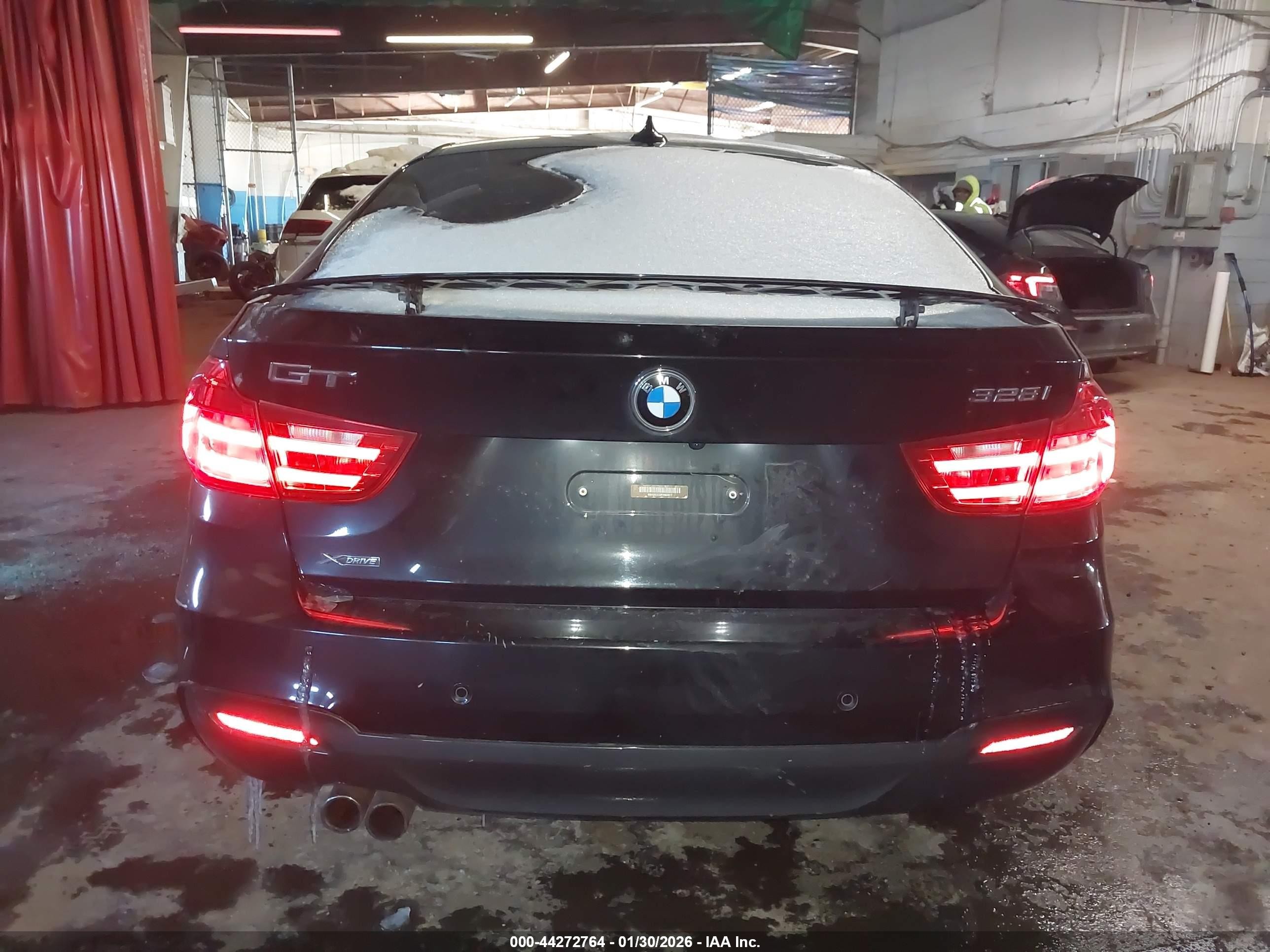 2015 Bmw 328i Gran Turismo Xdrive Black vin: WBA3X5C52FD562817