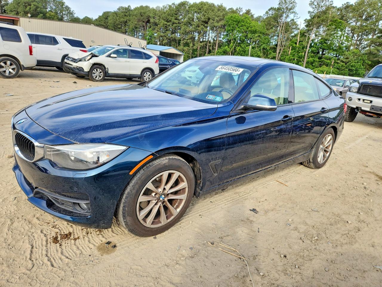 2014 Bmw 328 Xigt Blue vin: WBA3X5C53ED242887