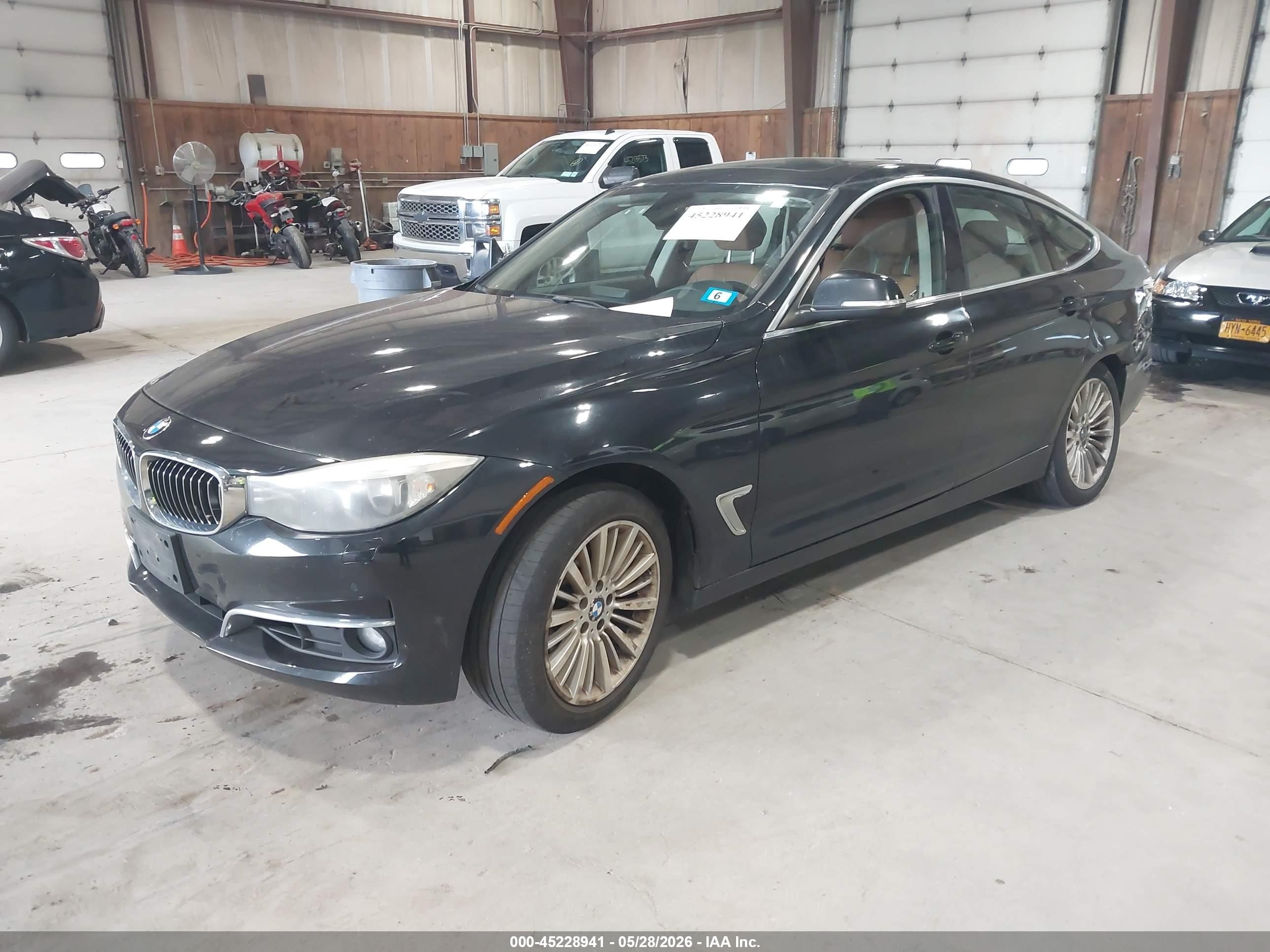 2014 Bmw 328i Gran Turismo Xdrive Black vin: WBA3X5C53ED556734