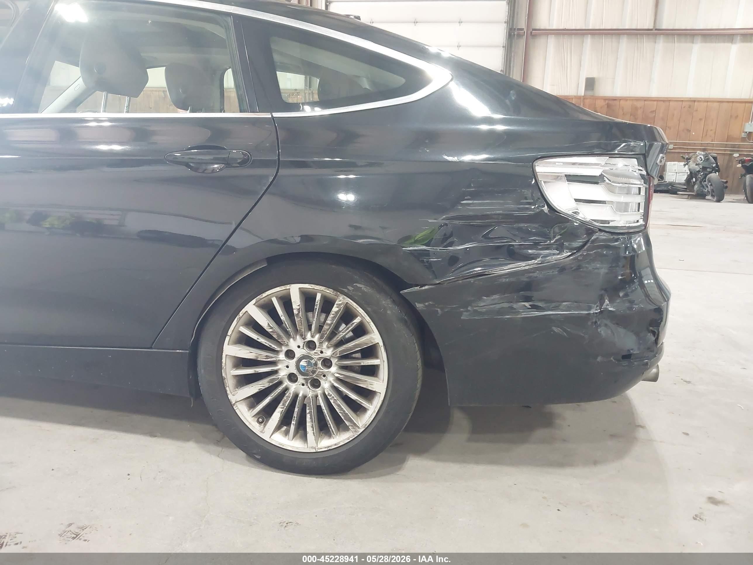 2014 Bmw 328i Gran Turismo Xdrive Black vin: WBA3X5C53ED556734