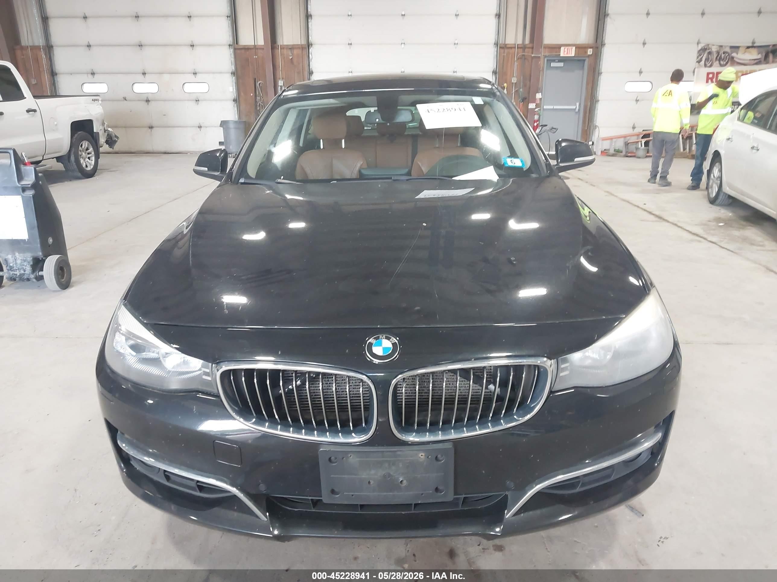 2014 Bmw 328i Gran Turismo Xdrive Black vin: WBA3X5C53ED556734