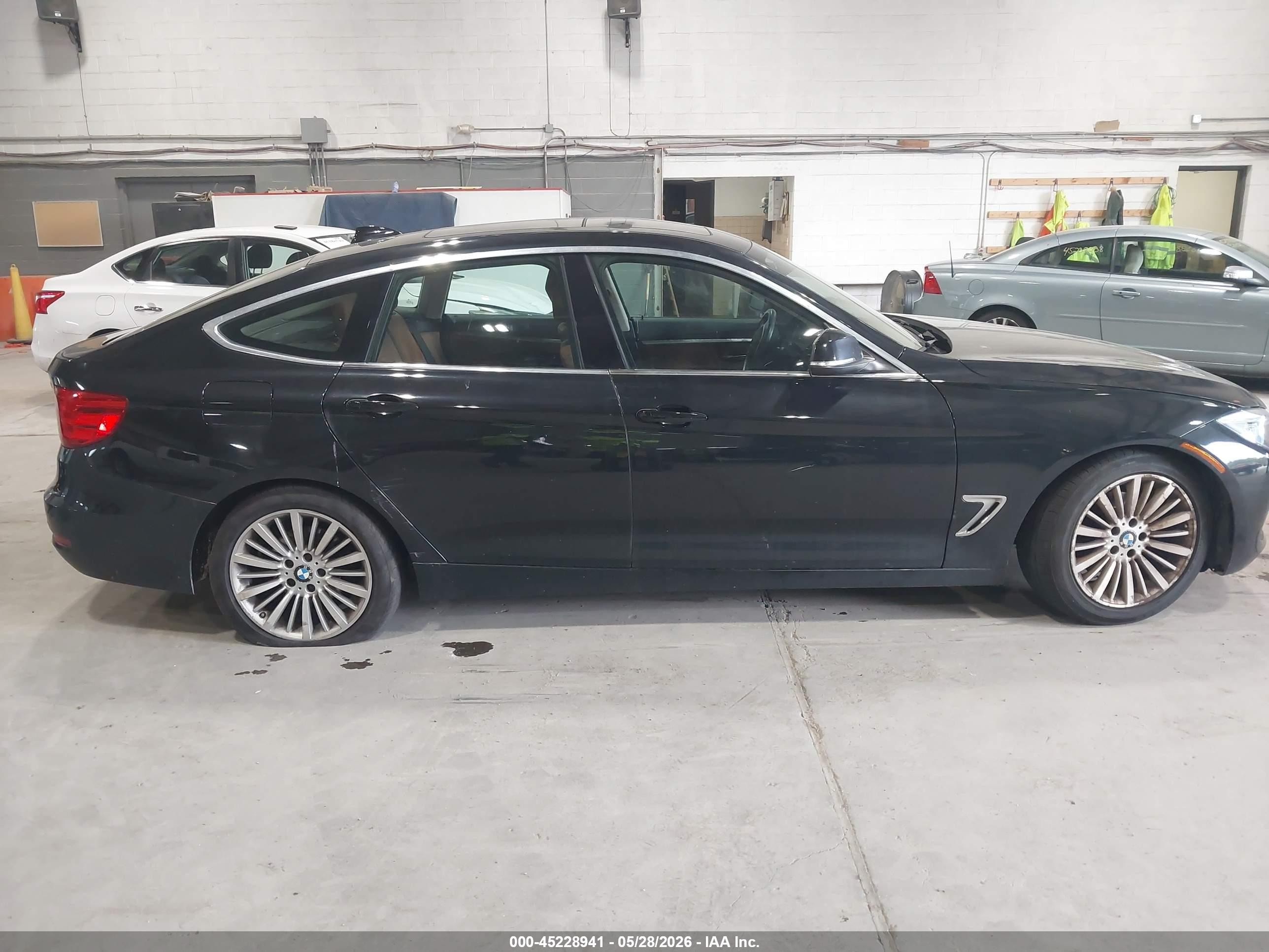 2014 Bmw 328i Gran Turismo Xdrive Black vin: WBA3X5C53ED556734